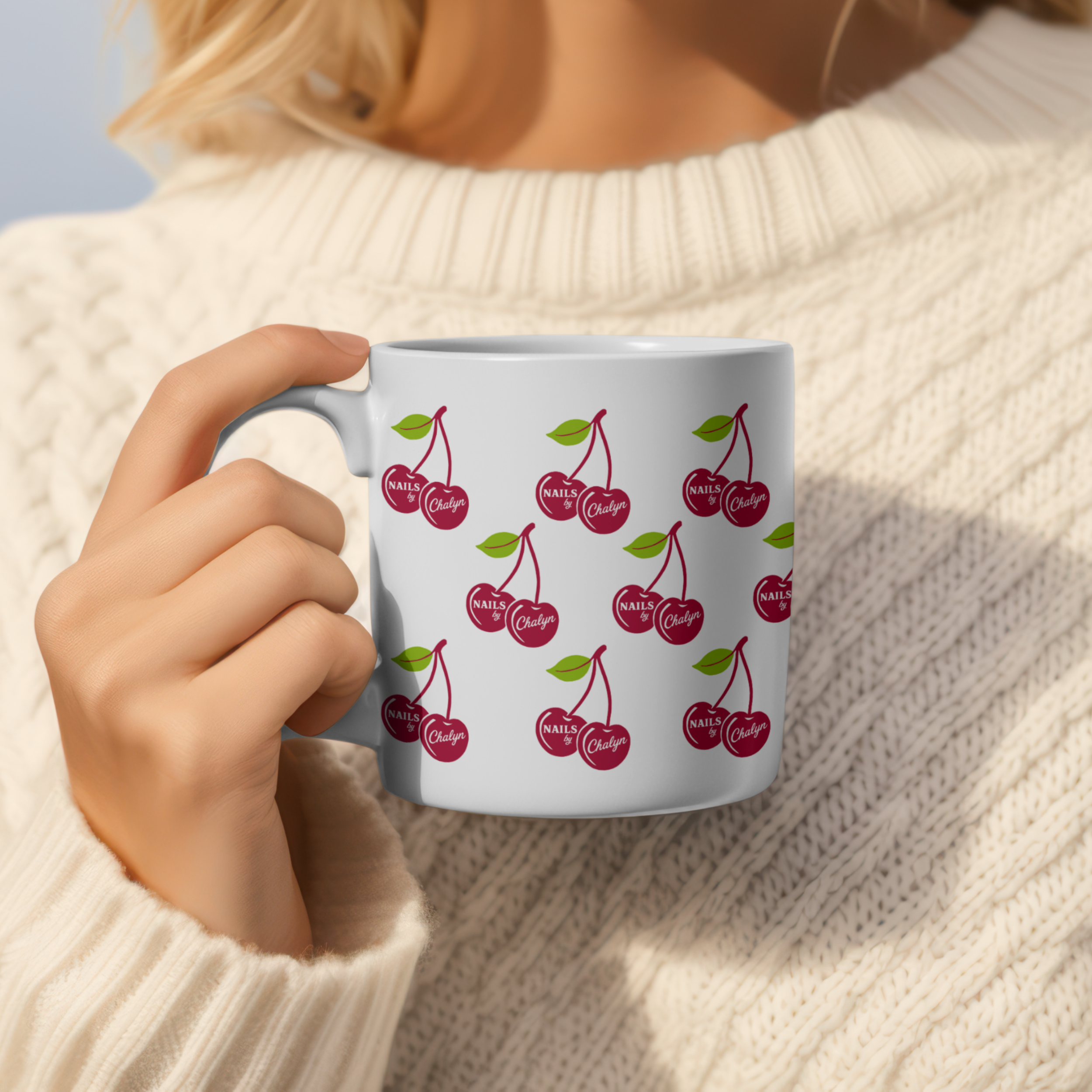 Retro Cherry Logo Ceramic Coffee Cup (11oz) product thumbnail image Retro Cherry Logo Ceramic Coffee Cup (11oz) product thumbnail image