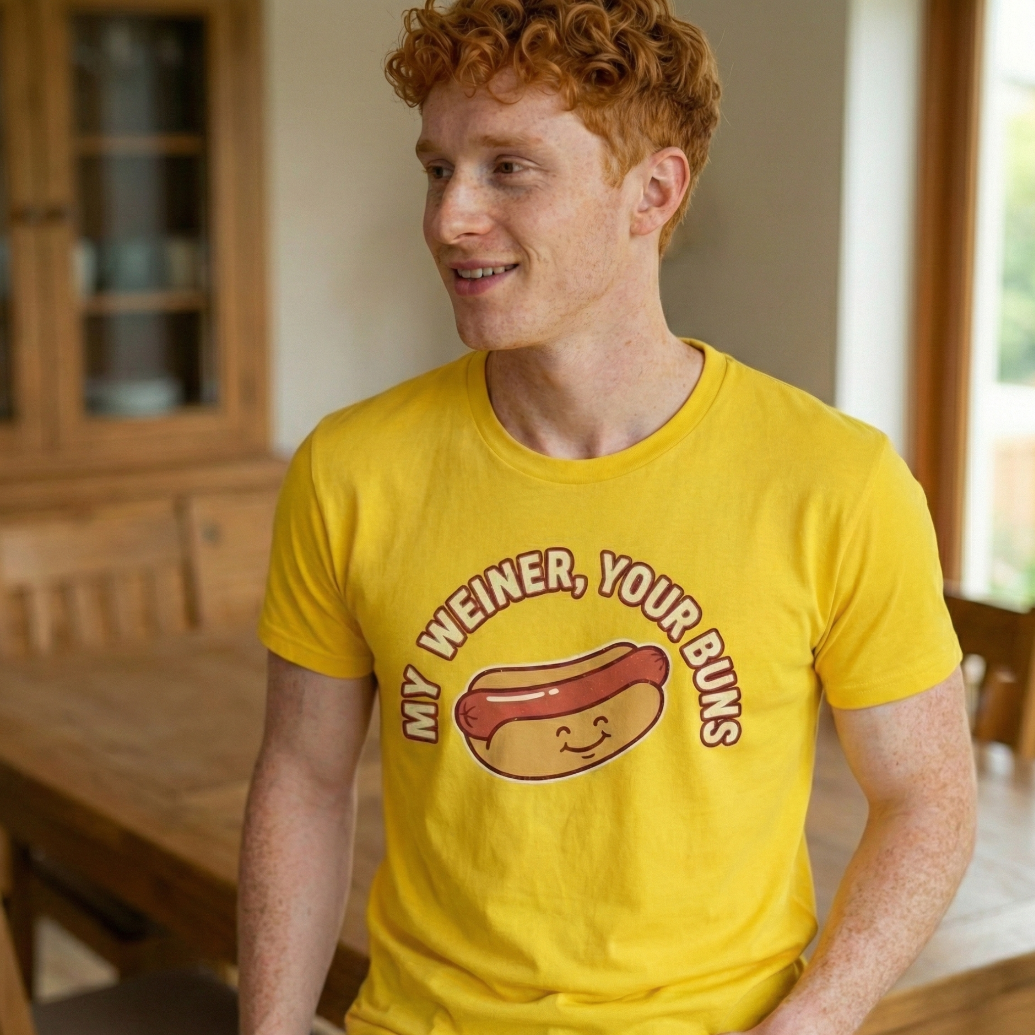 My Weiner, Your Buns Hot Dog Graphic Tee