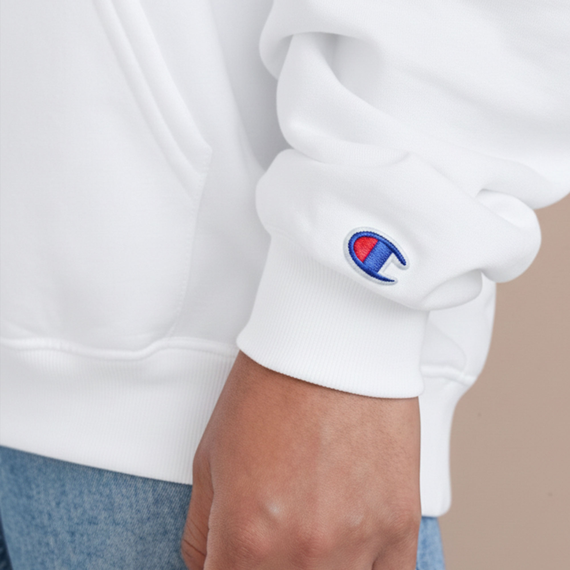 The Boathouse Essential: Rowhard Champion® S700 Eco Hoodie (White) product thumbnail image