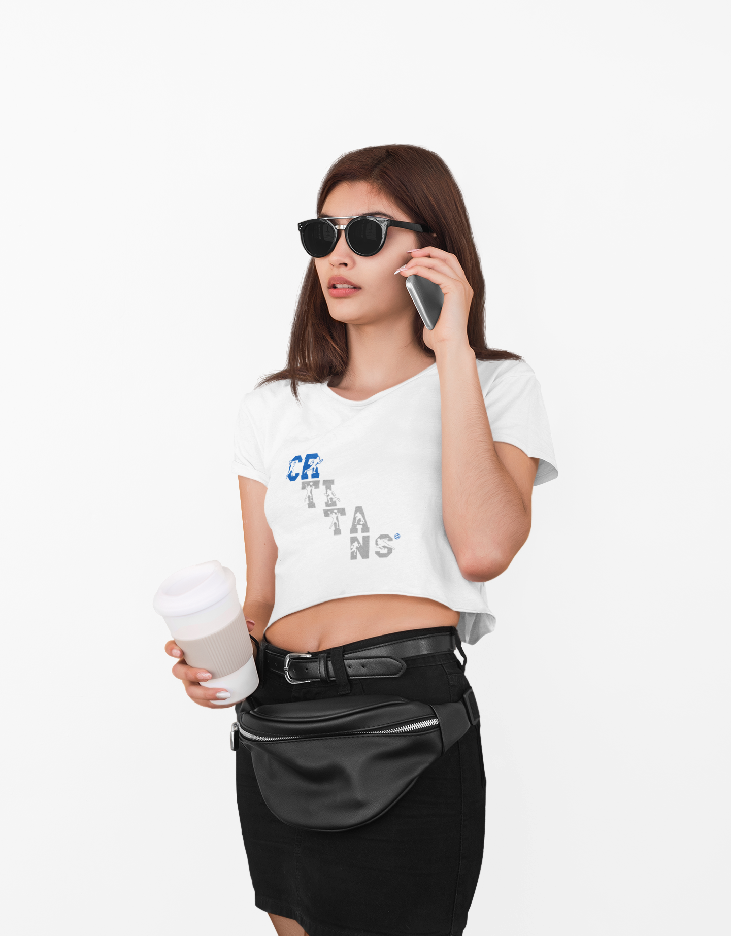 C.R. Titans Diagonal Stacked Football Festival Crop Top — Women’s