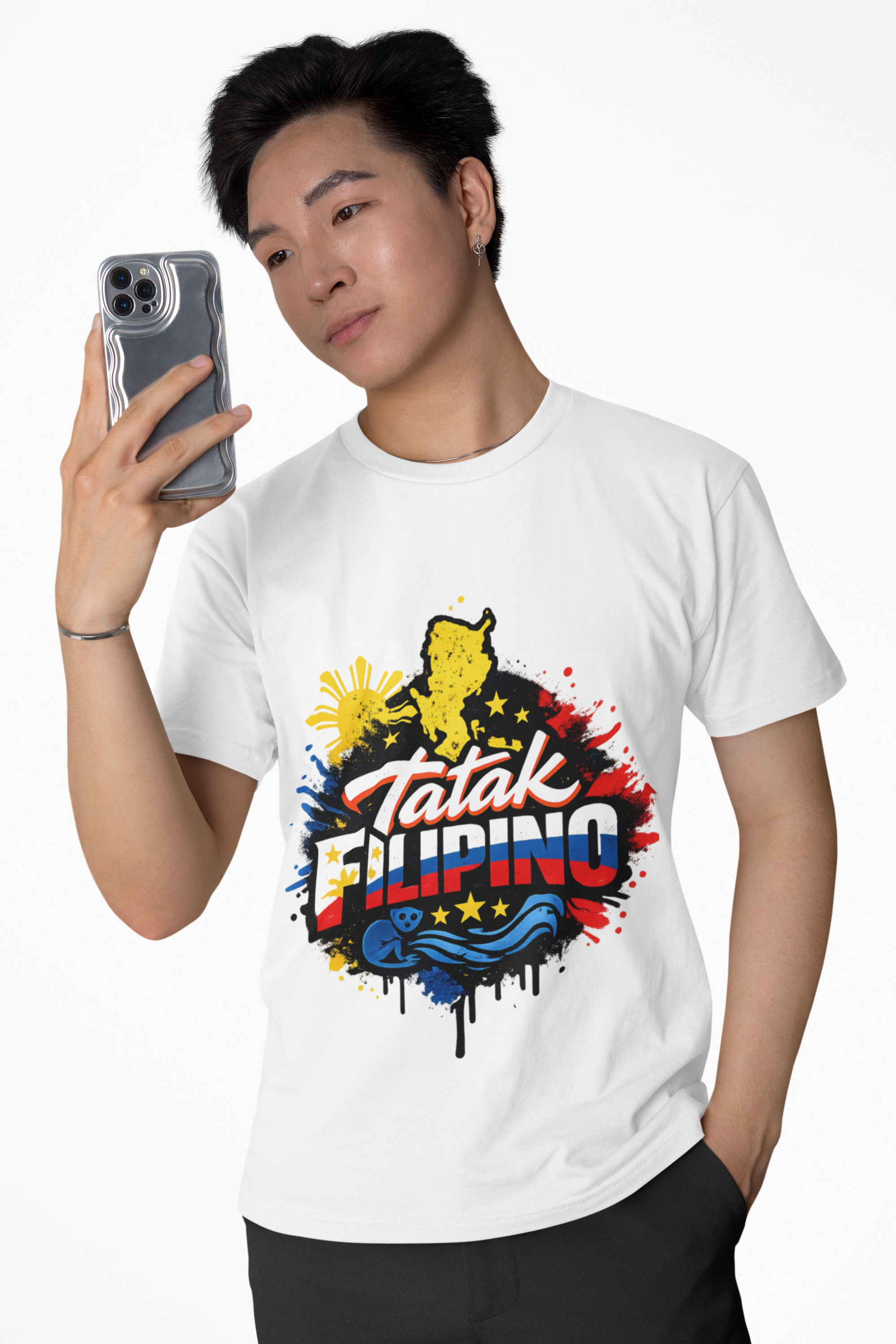 Tatak Filipino Graphic T-Shirt — Filipino Pride Philippines Flag Design product thumbnail image Tatak Filipino Graphic T-Shirt — Filipino Pride Philippines Flag Design product thumbnail image