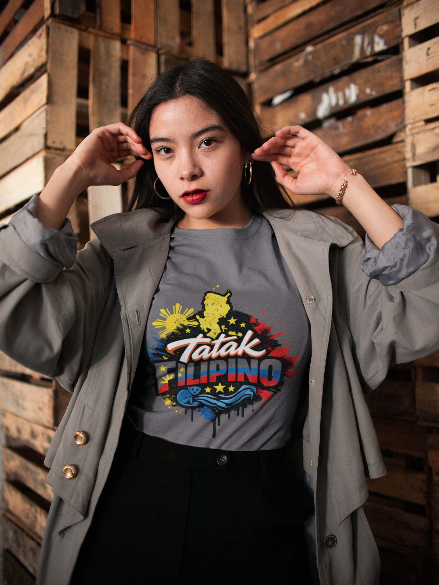 Tatak Filipino Graphic T-Shirt — Filipino Pride Philippines Flag Design product thumbnail image Tatak Filipino Graphic T-Shirt — Filipino Pride Philippines Flag Design product thumbnail image