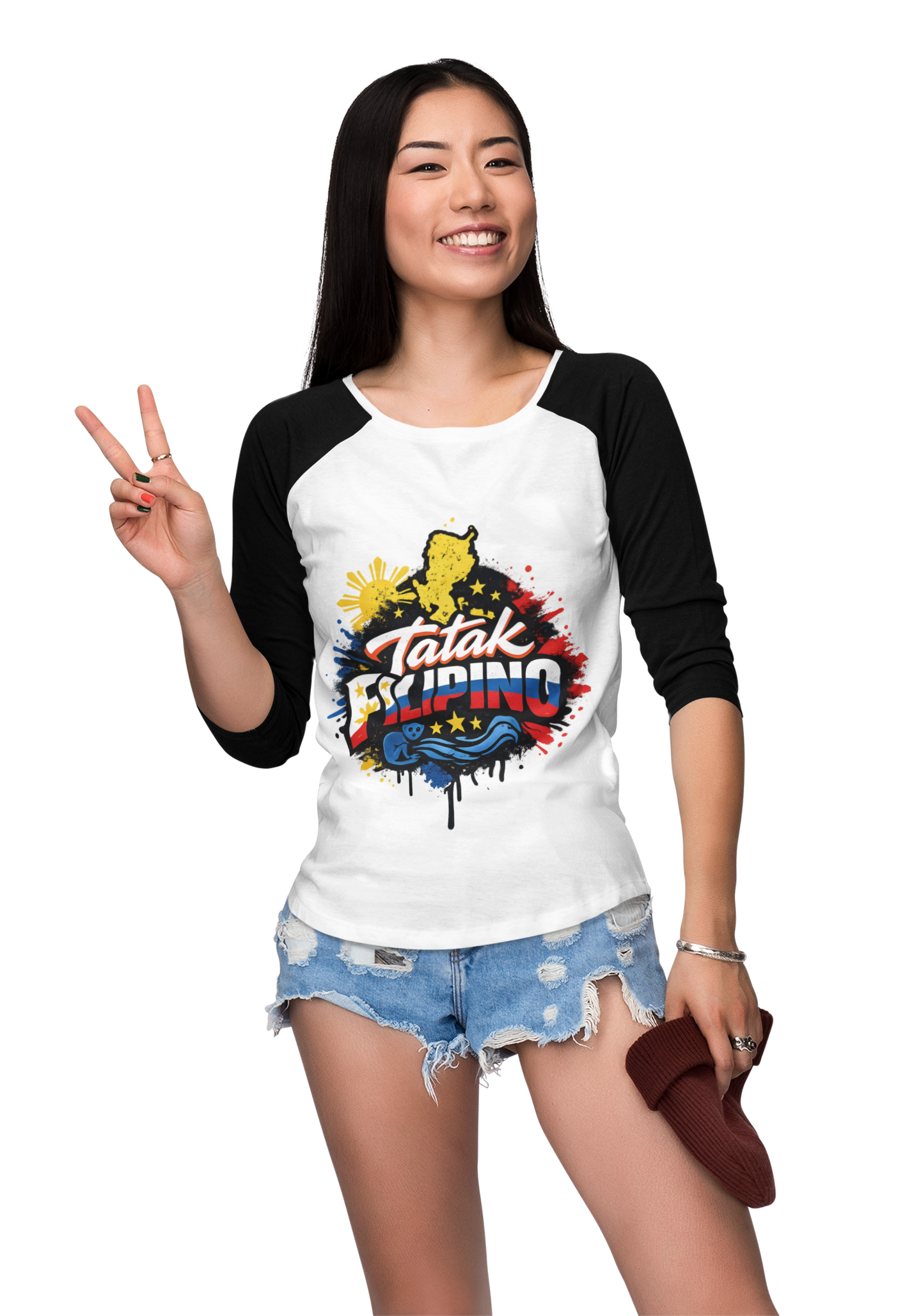 Tatak Filipino Graphic T-Shirt — Filipino Pride Philippines Flag Design product thumbnail image