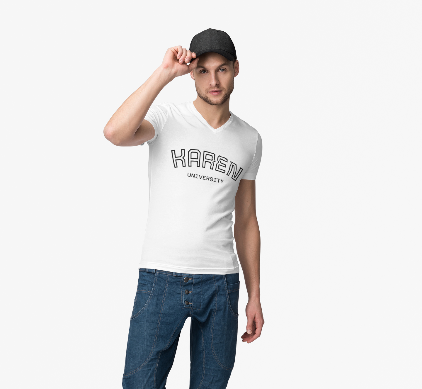 Unisex Karen University Tee | Collegiate Script Shirt, Novelty Name Design product thumbnail image