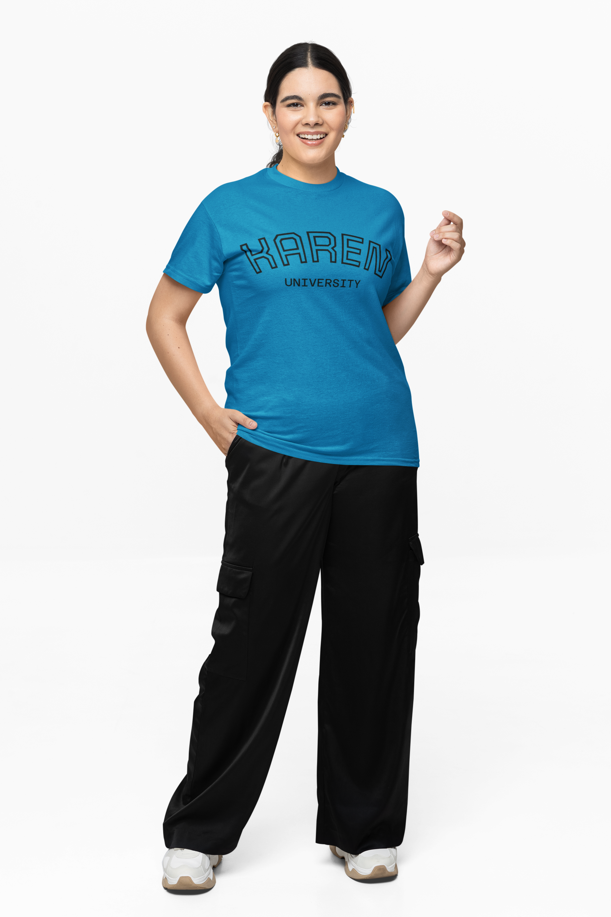 Unisex Karen University Tee | Collegiate Script Shirt, Novelty Name Design product thumbnail image Unisex Karen University Tee | Collegiate Script Shirt, Novelty Name Design product thumbnail image