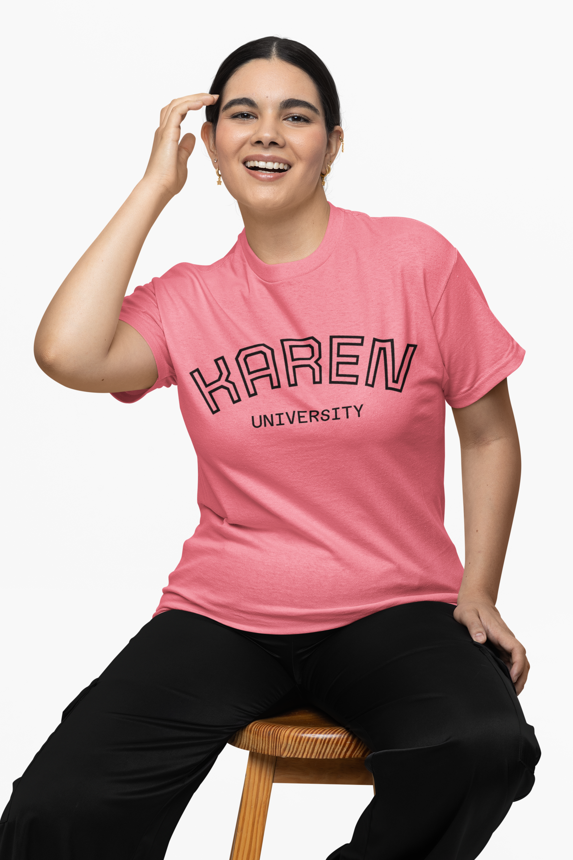 Unisex Karen University Tee | Collegiate Script Shirt, Novelty Name Design product thumbnail image Unisex Karen University Tee | Collegiate Script Shirt, Novelty Name Design product thumbnail image