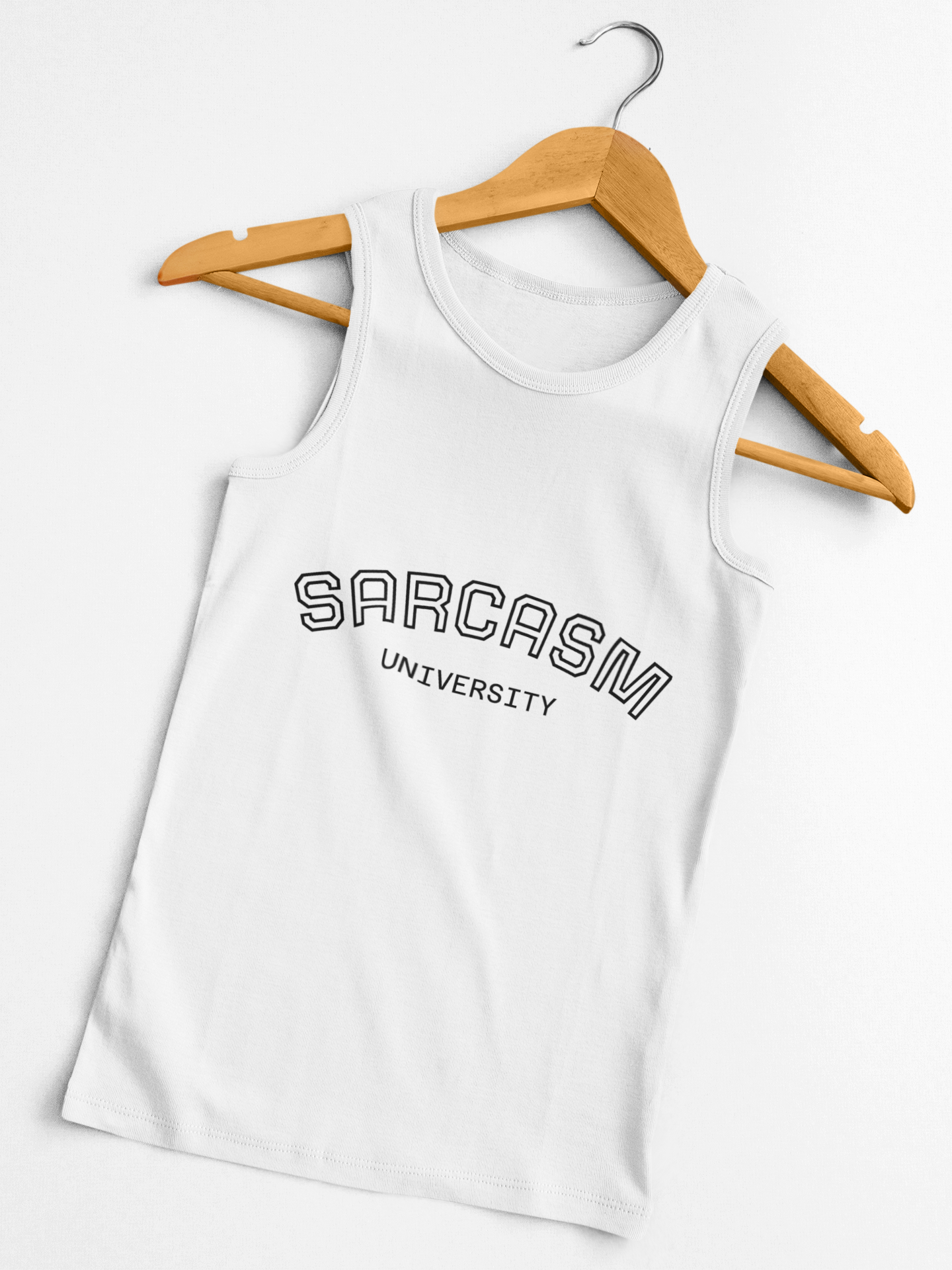 Sarcasm University Unisex Garment-Dyed Tank Top product thumbnail image