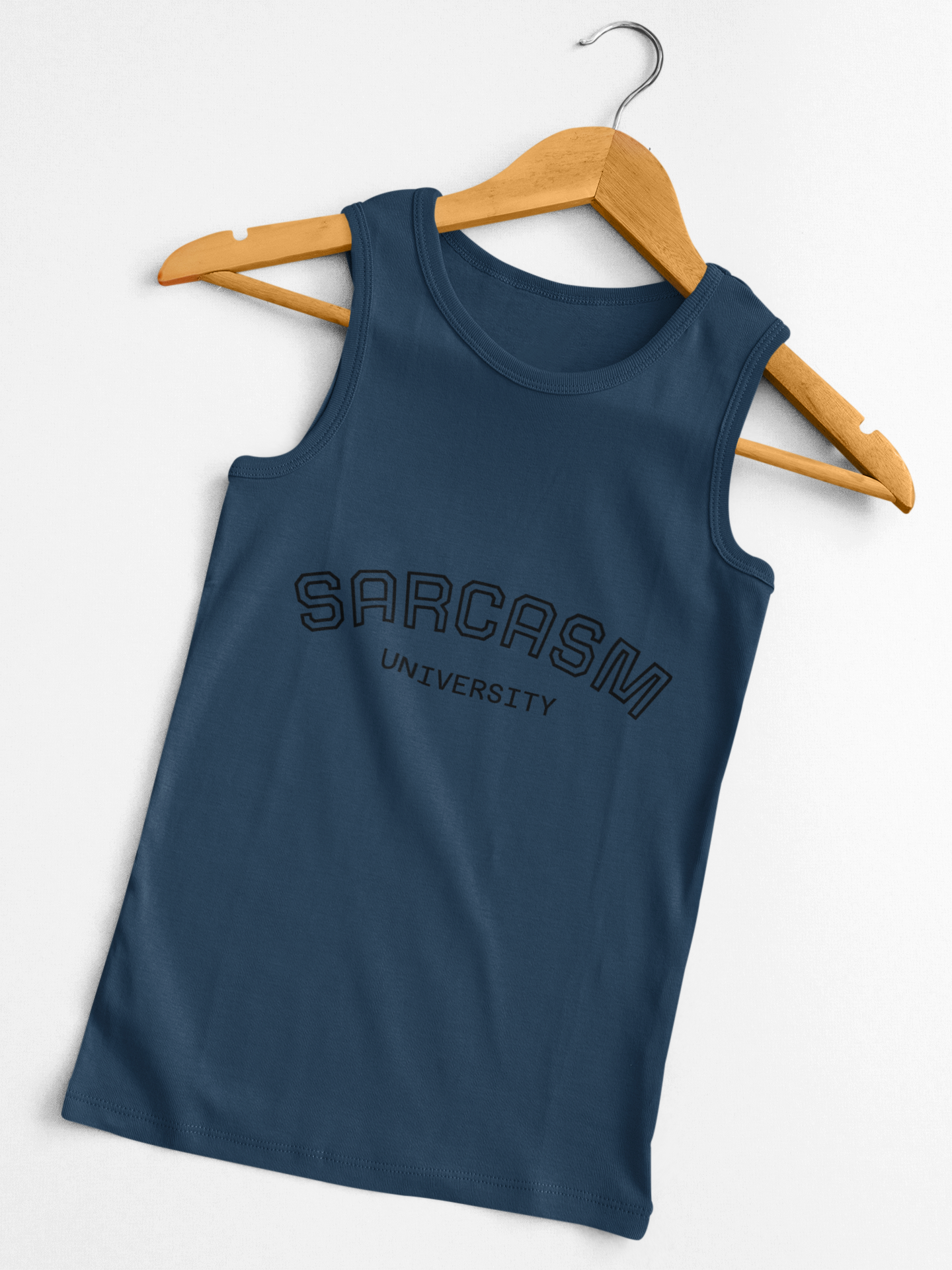 Sarcasm University Unisex Garment-Dyed Tank Top product thumbnail image