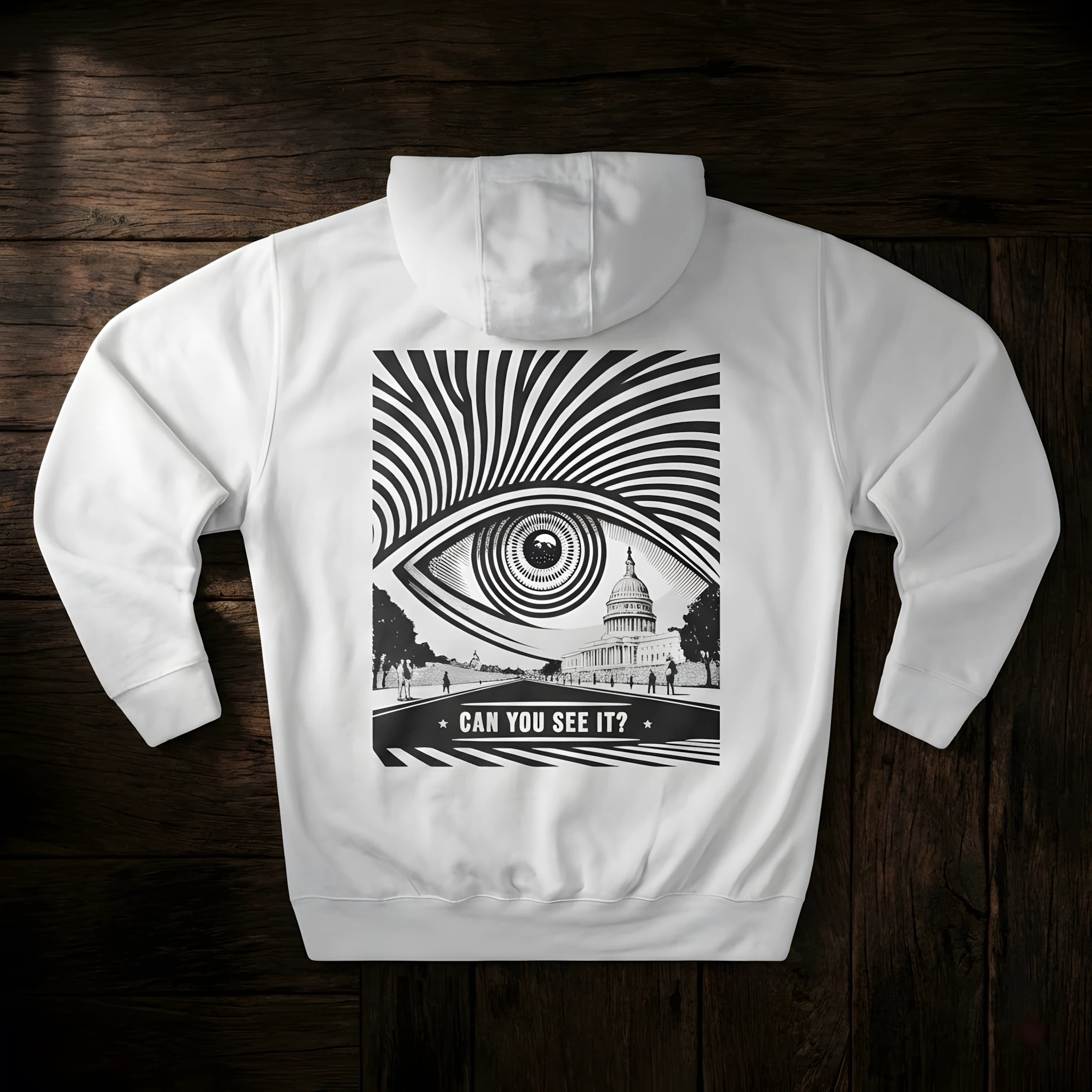 The All Seeing Signal Hoodie | Capitol Eye Esoteric Streetwear Pullover Description product thumbnail image The All Seeing Signal Hoodie | Capitol Eye Esoteric Streetwear Pullover Description product thumbnail image
