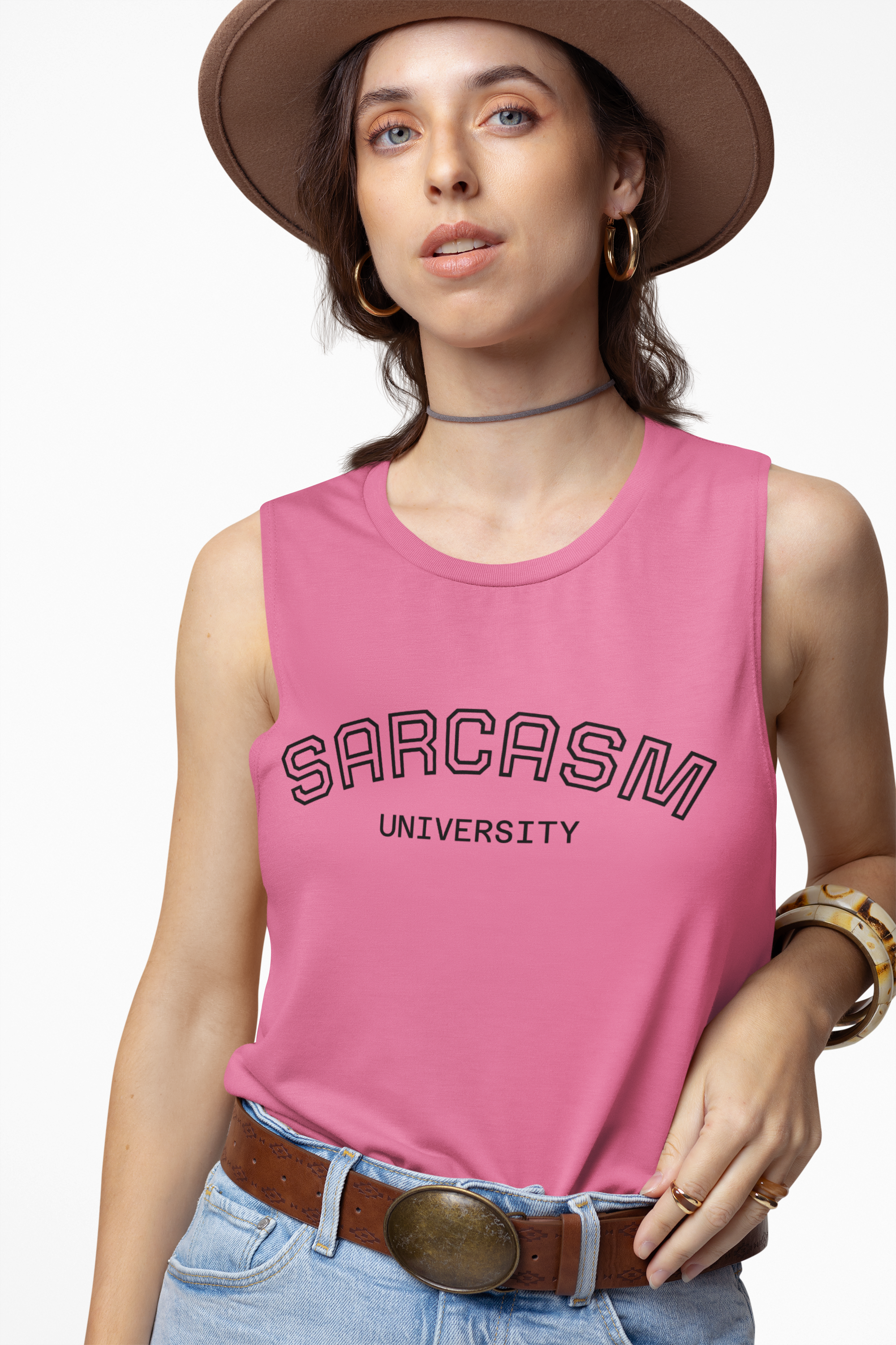 Sarcasm University Unisex Garment-Dyed Tank Top product thumbnail image Sarcasm University Unisex Garment-Dyed Tank Top product thumbnail image