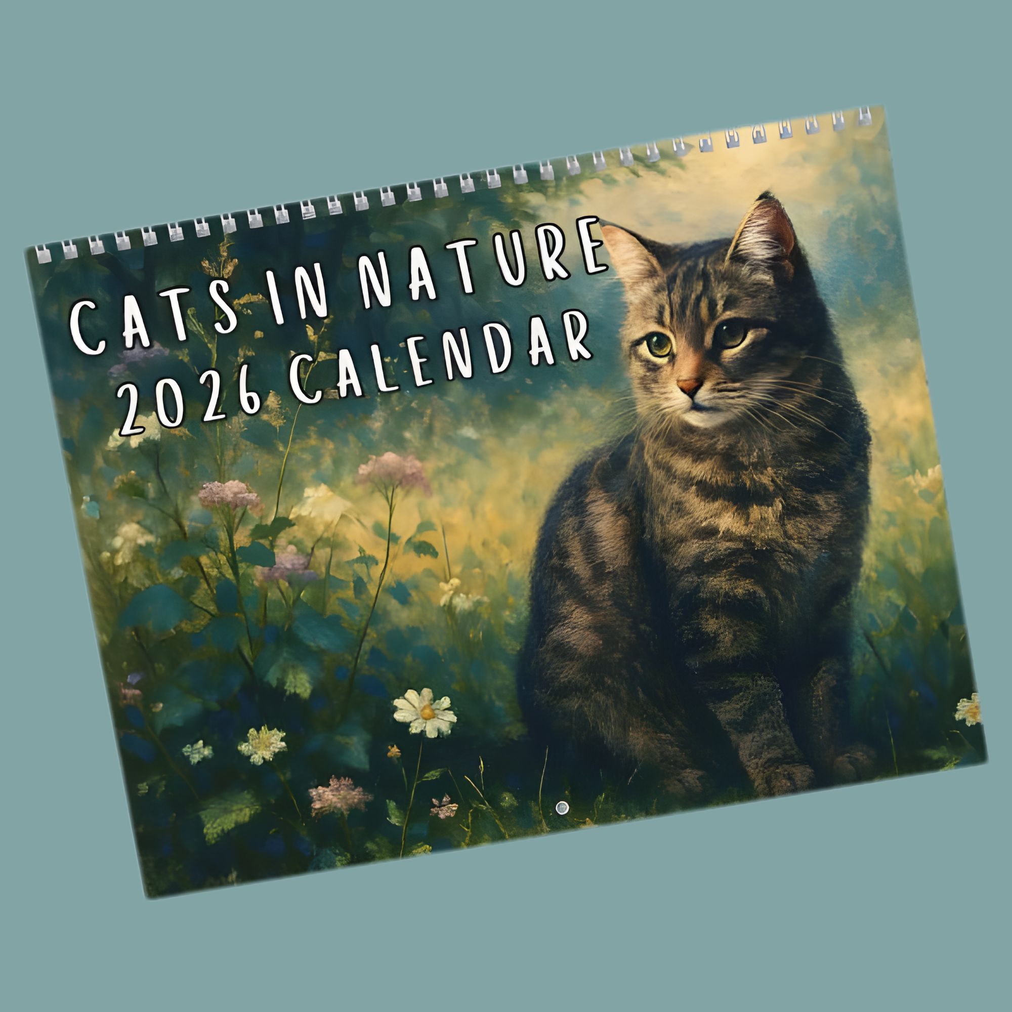Cat Art Wall Calendar 2026, Monthly Cat Illustration Calendar product thumbnail image Cat Art Wall Calendar 2026, Monthly Cat Illustration Calendar product thumbnail image