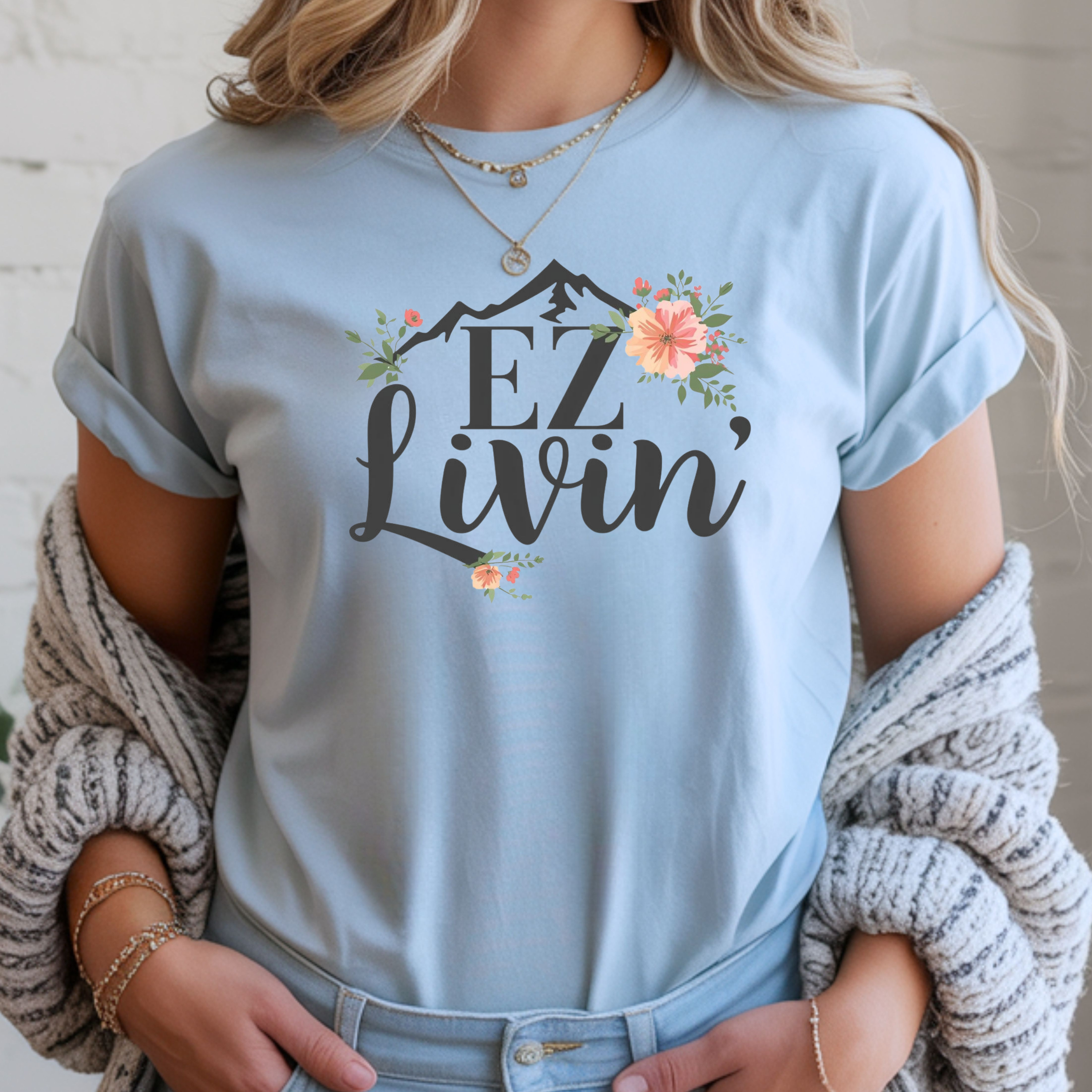 EZ Livin' T-Shirt — Mountain Graphic Tee product thumbnail image EZ Livin' T-Shirt — Mountain Graphic Tee product thumbnail image