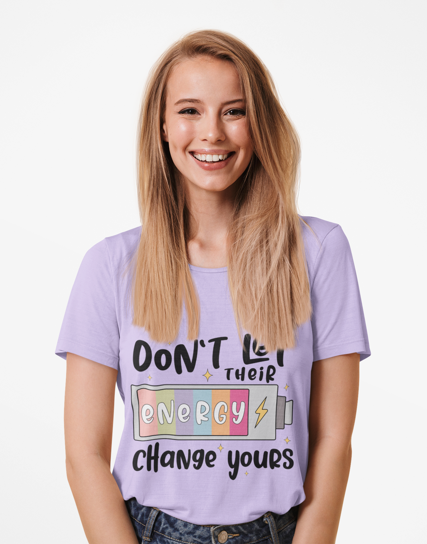 Don't Let Their Energy Change Yours Tee | Positive Energy Unisex T-Shirt product thumbnail image