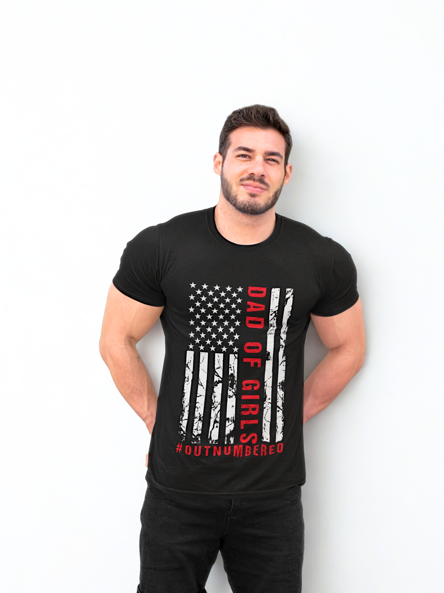 Dad of Girls Flag T-Shirt – Proud Father of Daughters Tee product thumbnail image Dad of Girls Flag T-Shirt – Proud Father of Daughters Tee product thumbnail image