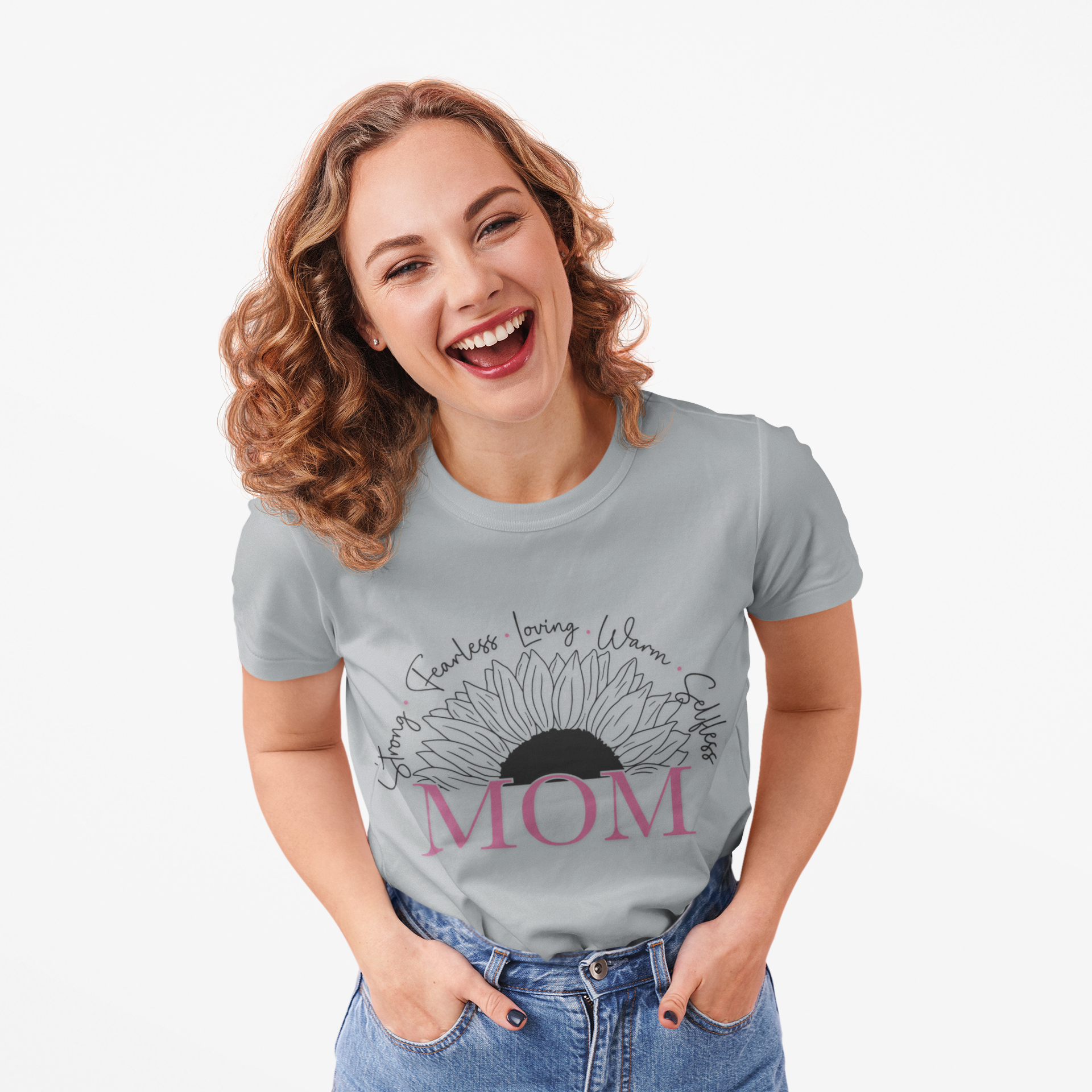 Mom Sunflower Tee — Floral 'MOM' Mother's Day Gift Shirt product thumbnail image