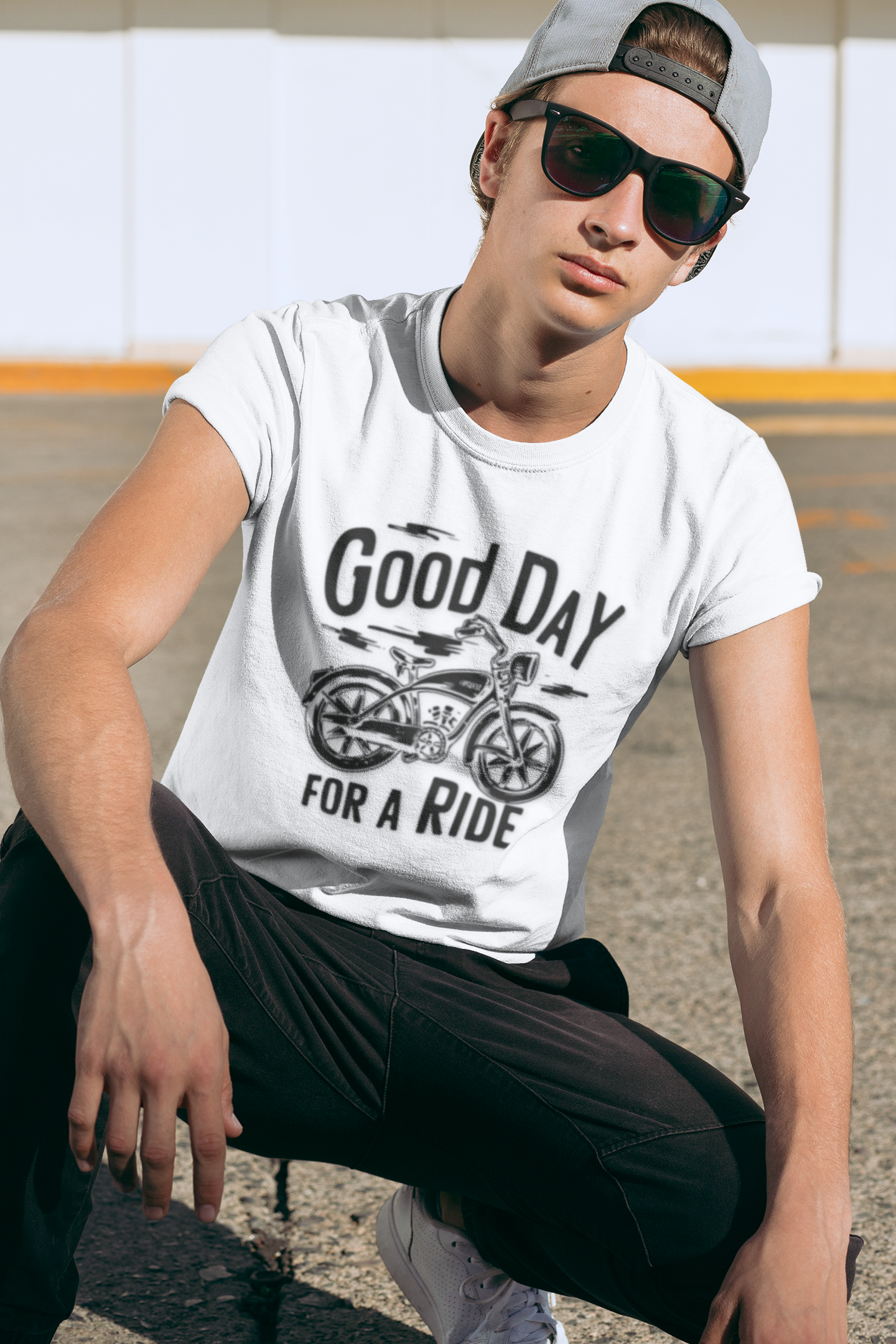 T-Shirt — "Good Day for a Ride" Vintage Motorcycle Tee product thumbnail image T-Shirt — "Good Day for a Ride" Vintage Motorcycle Tee product thumbnail image