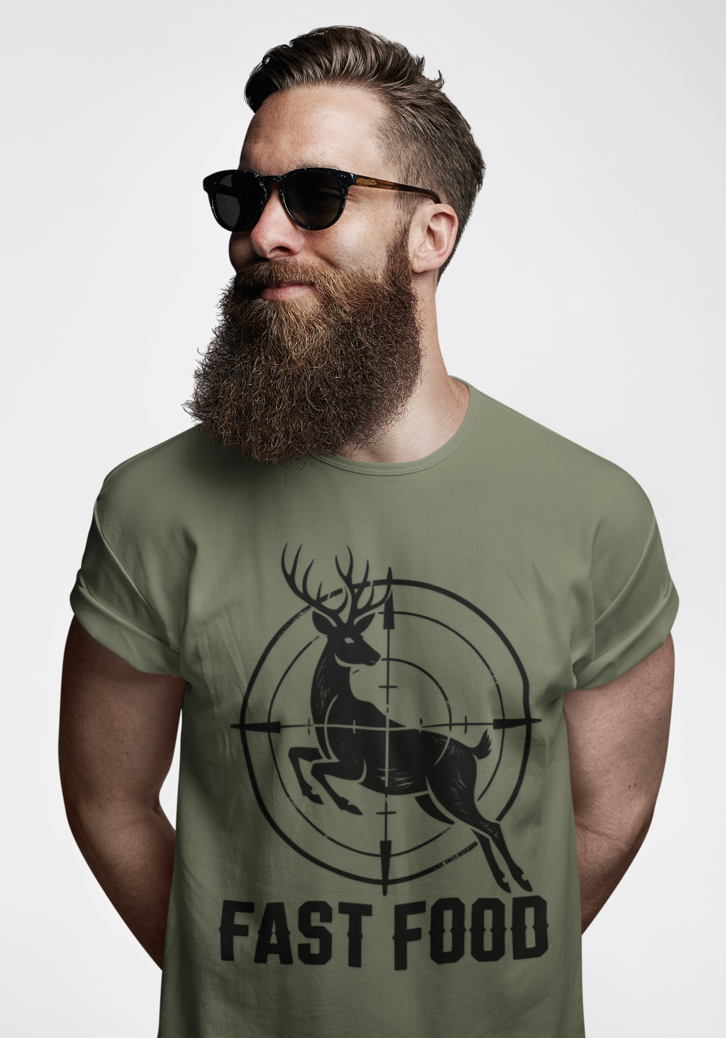 Hunting Tee — "Fast Food" Deer Target Graphic T-Shirt product thumbnail image