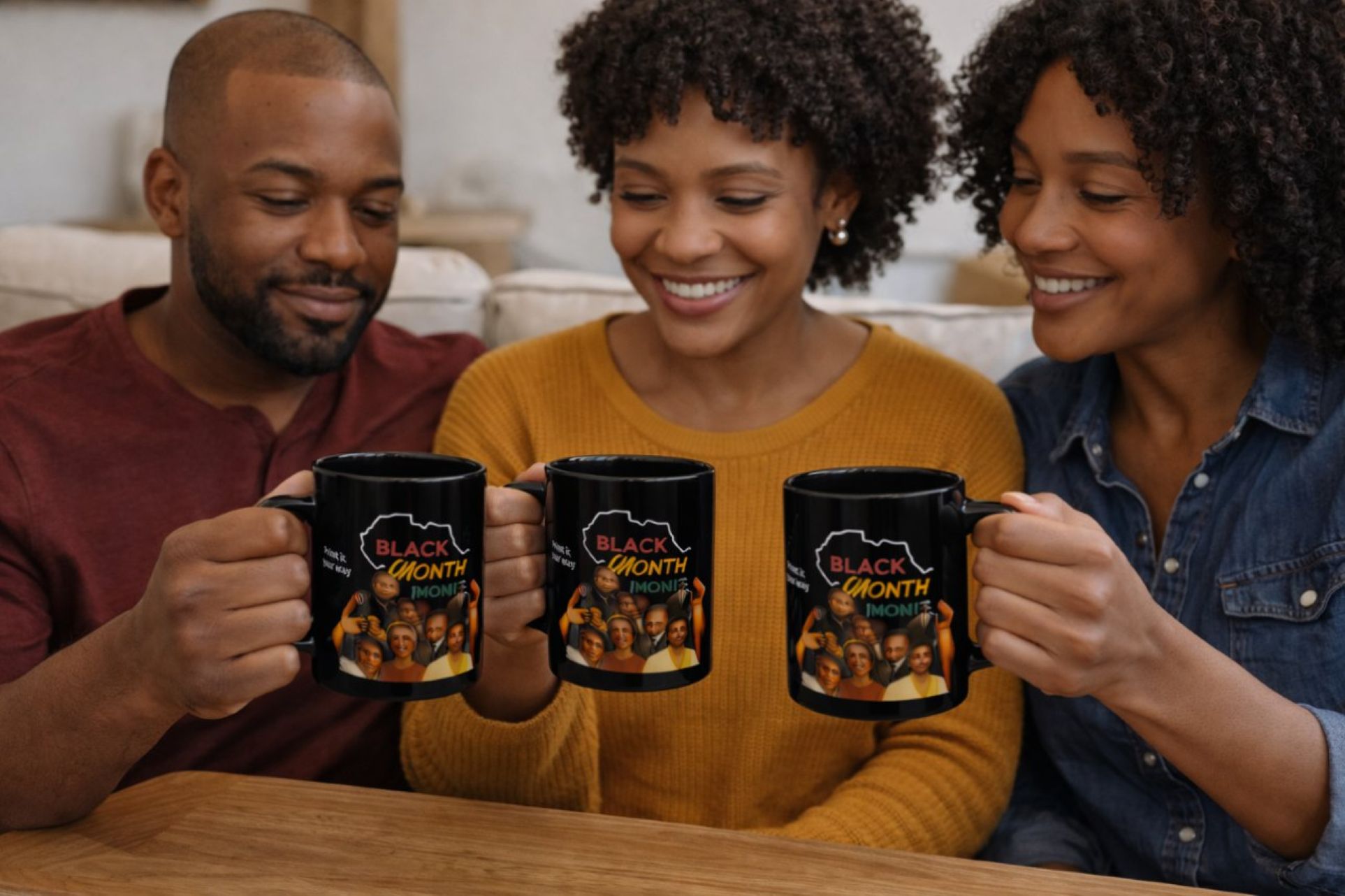  Soulful Morning Starts Here: African American History 15oz Coffee Mug