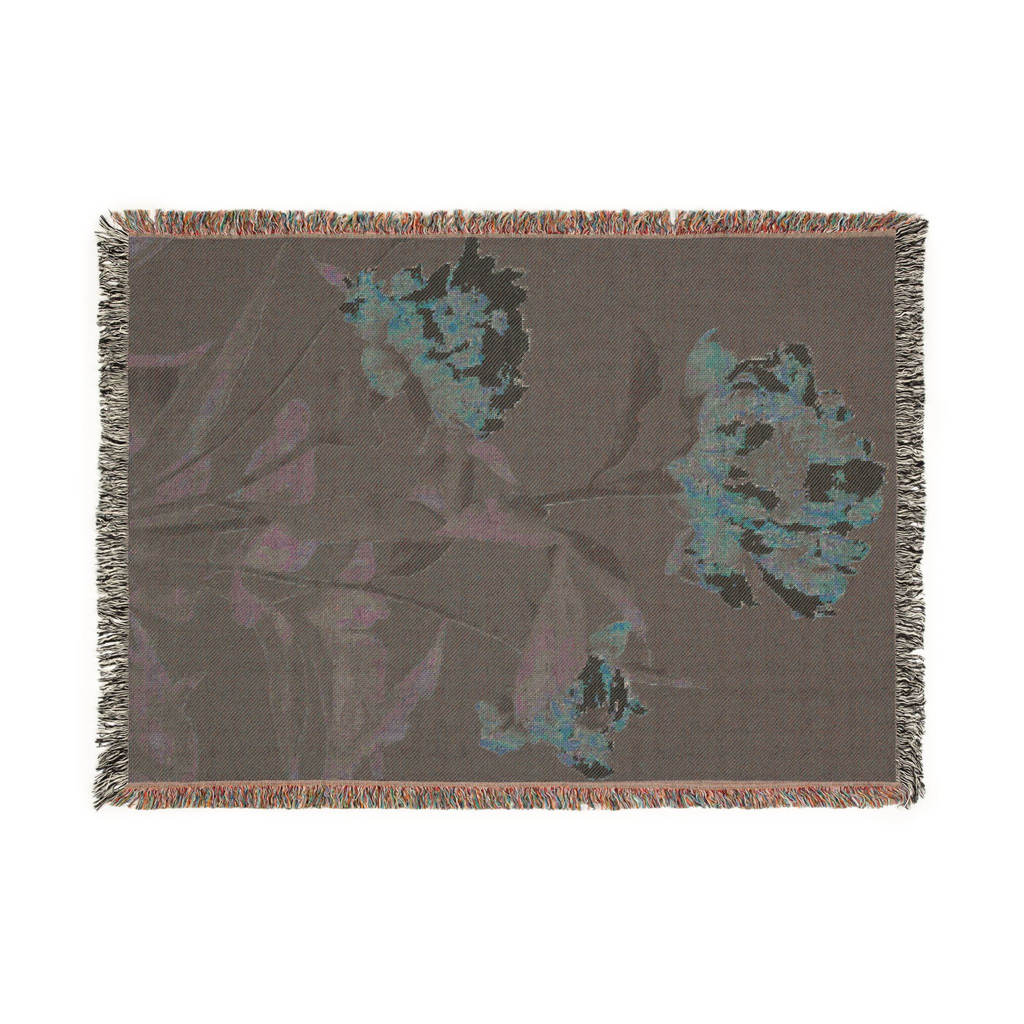 pink blood rose woven tapestry blanket product thumbnail image