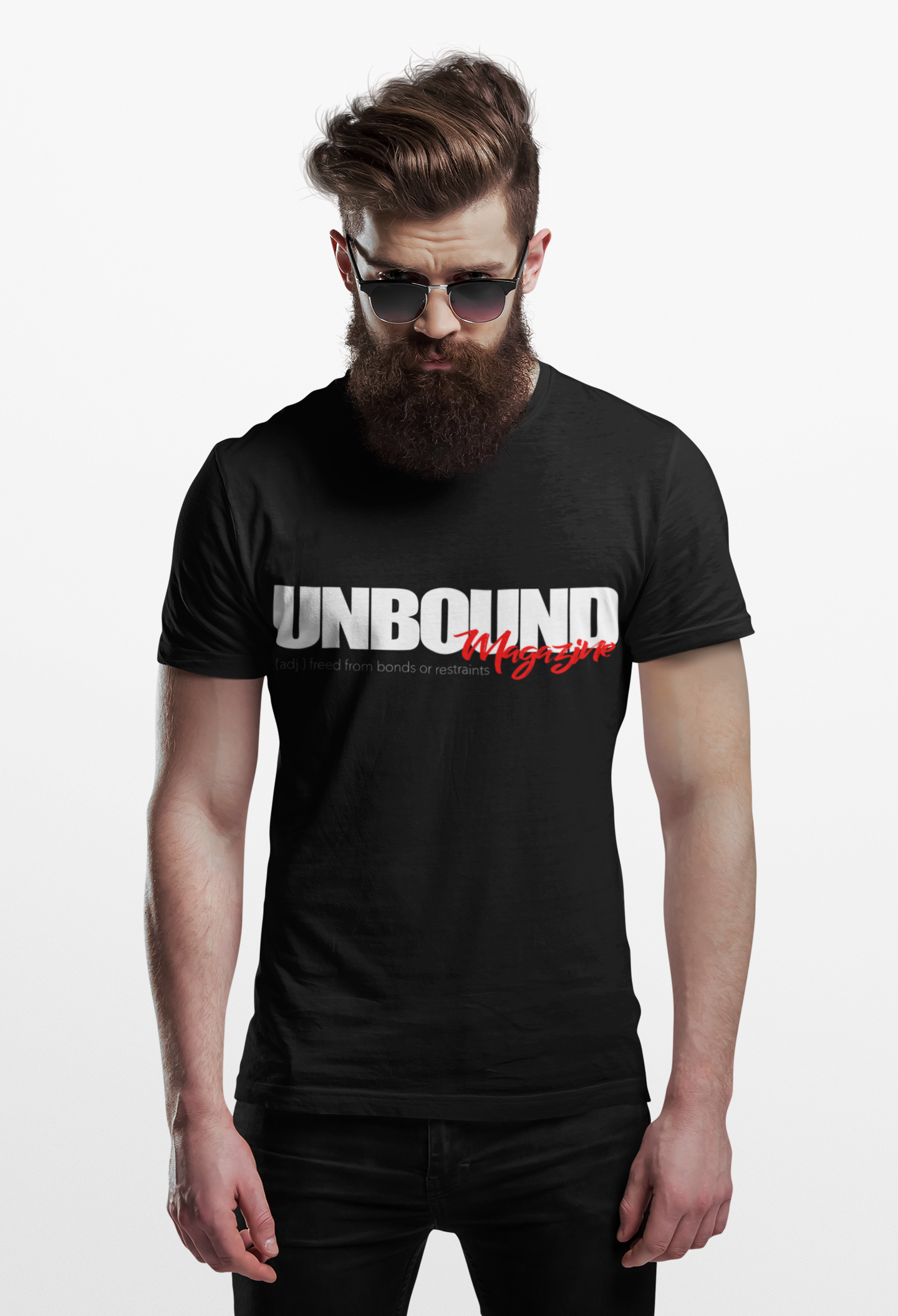 UNBOUND Magazine T-Shirt (Black) — Bold Logo Graphic Tee for Contributers &amp; Creators product thumbnail image
