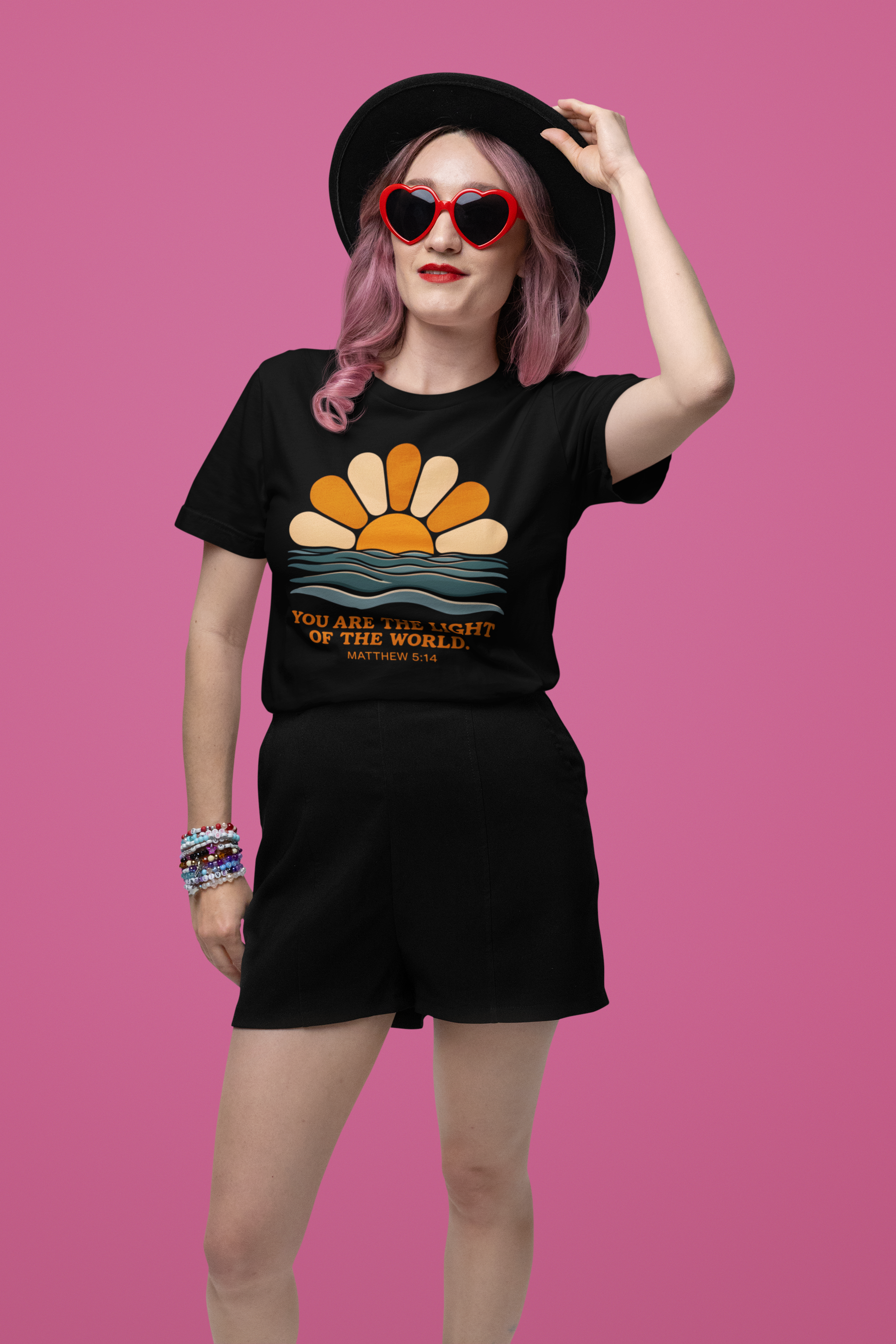 You Are the Light of the World T-Shirt — Inspirational Christian Sun Graphic Tee product thumbnail image You Are the Light of the World T-Shirt — Inspirational Christian Sun Graphic Tee product thumbnail image