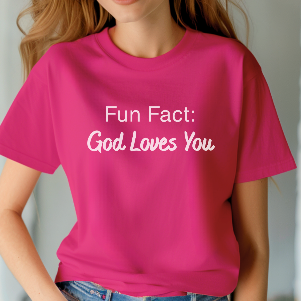 God Loves You Cotton Tee product thumbnail image