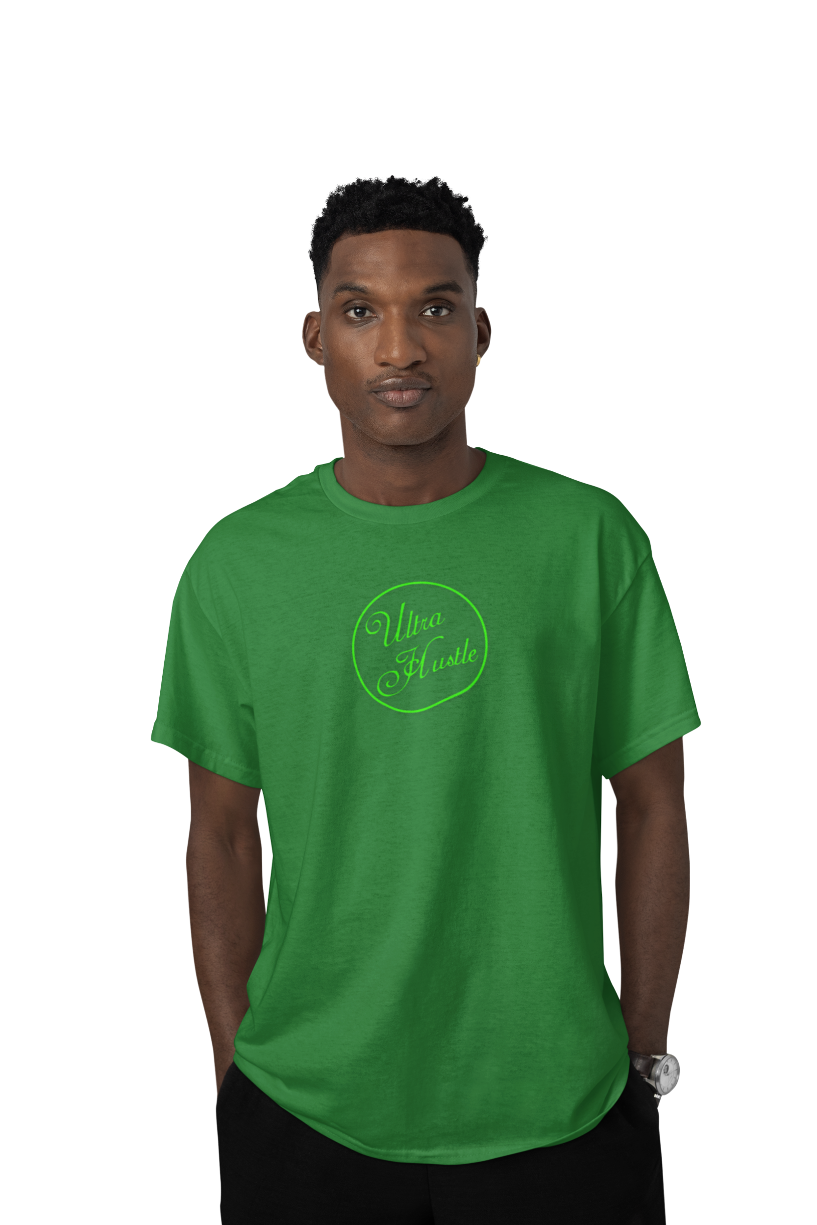 Ultra Hustle Sophisticate Logo Unisex T‑Shirt — 'Viva Lime Logo'