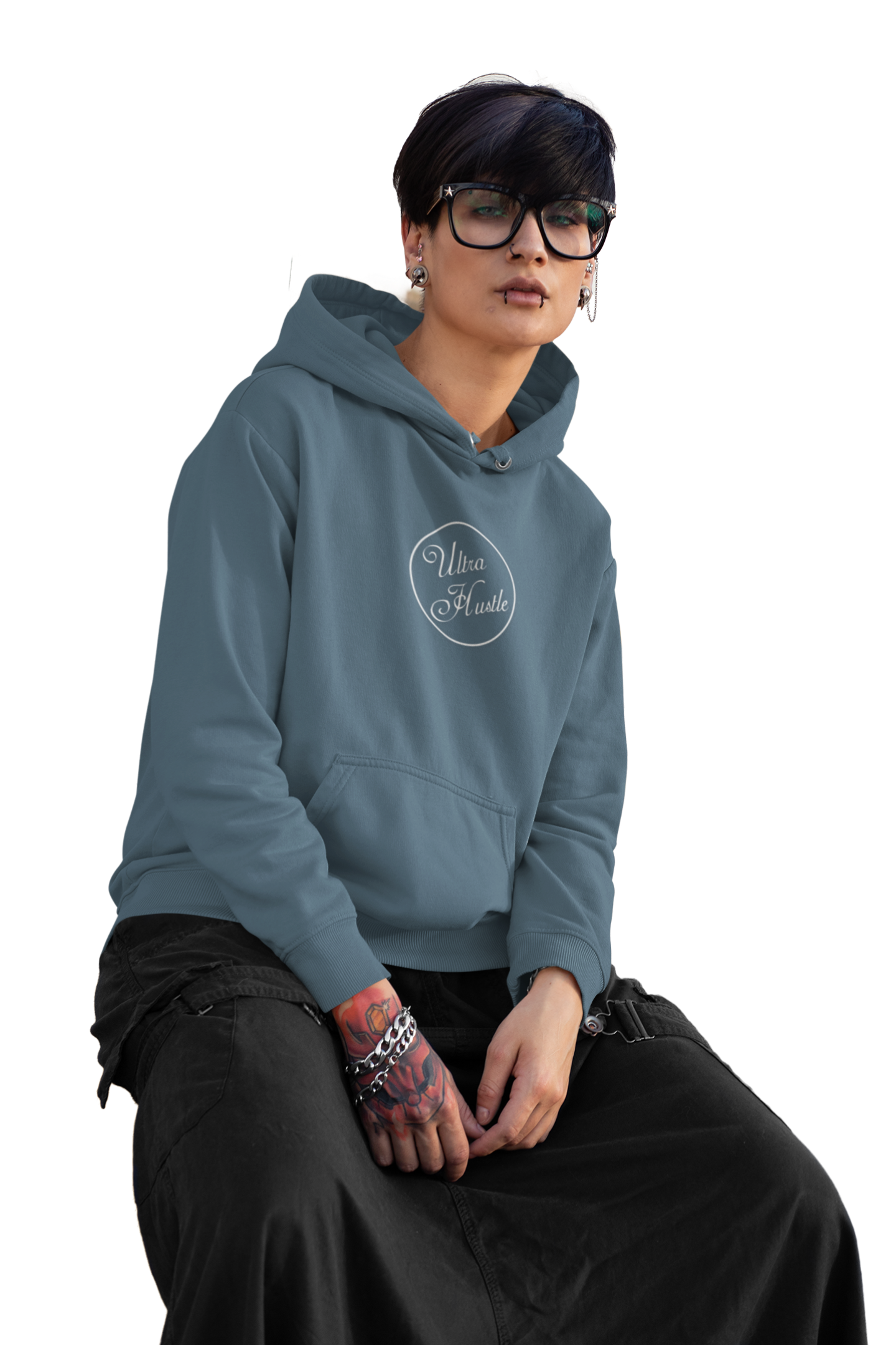 Ultra Hustle Sofisticate Logo Unisex Hoodie — Cozy Classic Pullover product thumbnail image Ultra Hustle Sofisticate Logo Unisex Hoodie — Cozy Classic Pullover product thumbnail image