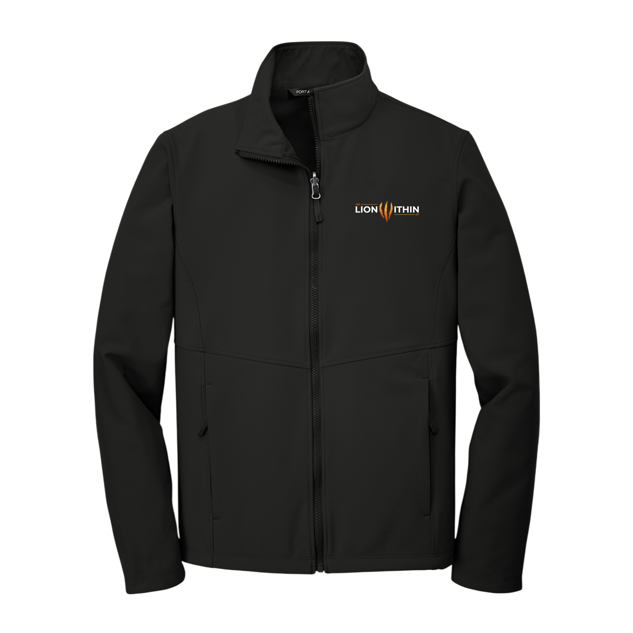 Mens Soft Shell Jacket — Embroidered Minimal Logo, Windproof Workwear