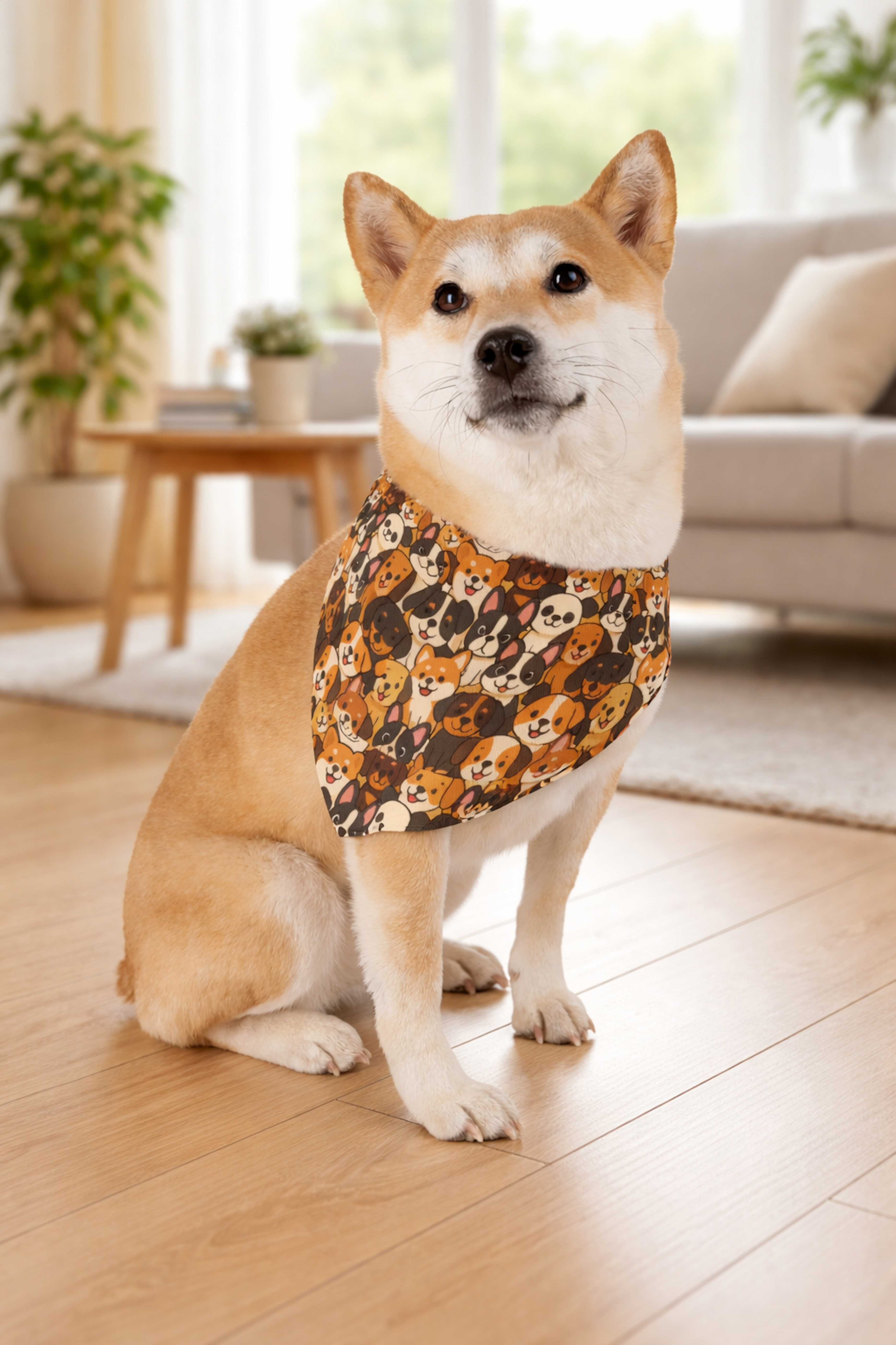 Doggy Print Pet Bandana product thumbnail image Doggy Print Pet Bandana product thumbnail image