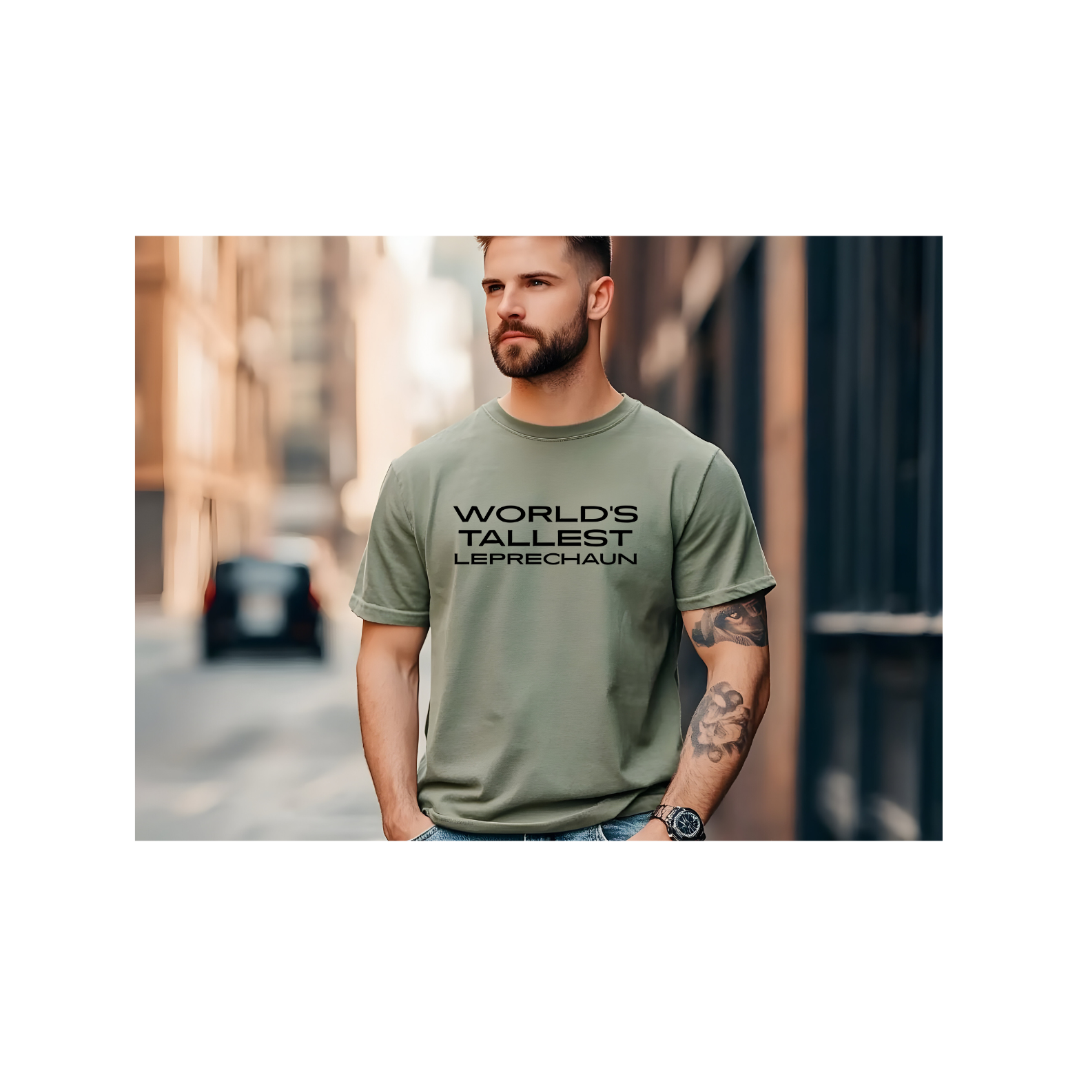 T-Shirt - "World's Tallest Leprechaun" Funny St. Patrick's Day Tee product thumbnail image T-Shirt - "World's Tallest Leprechaun" Funny St. Patrick's Day Tee product thumbnail image