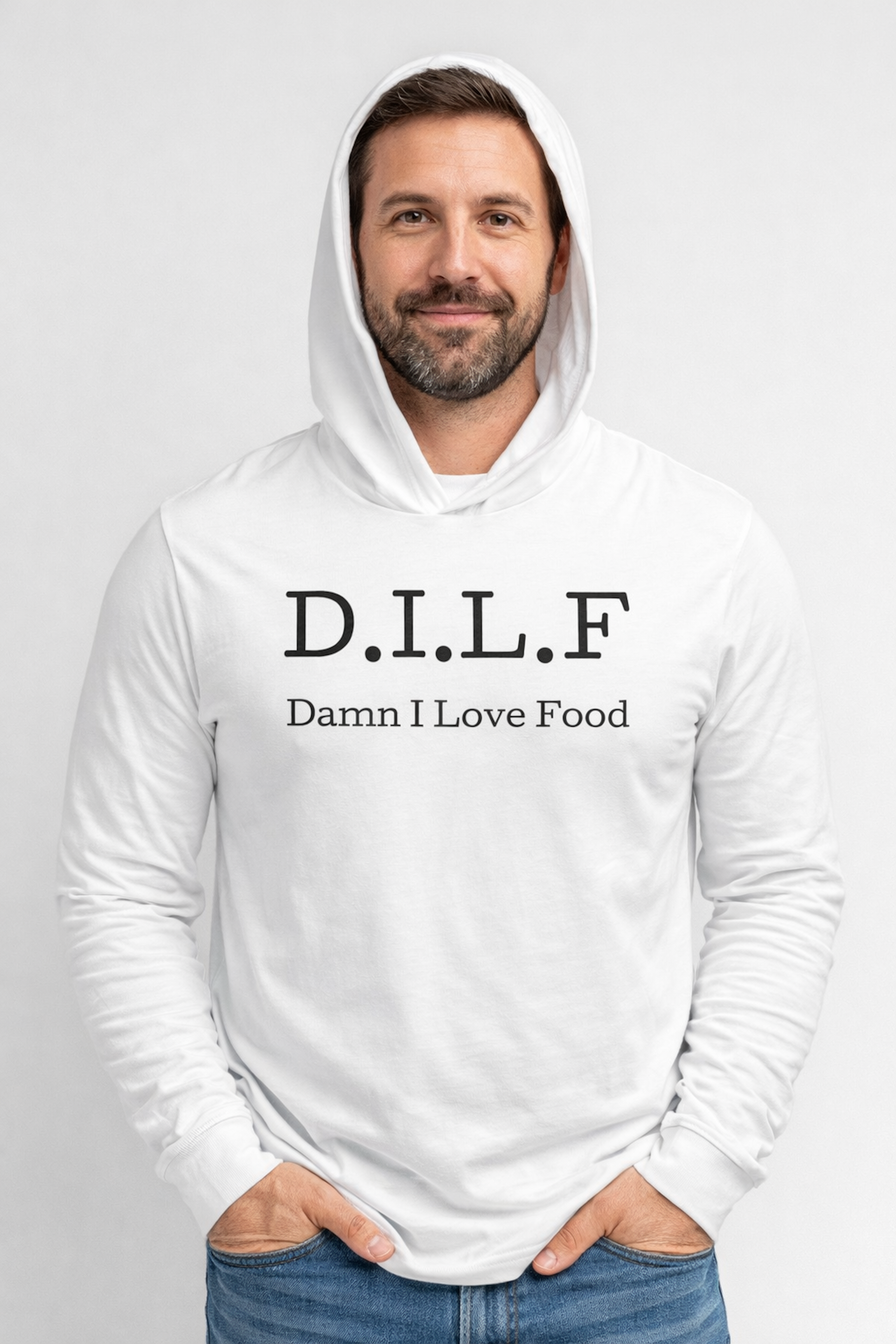 DILF Unisex Hooded Long Sleeve Tee