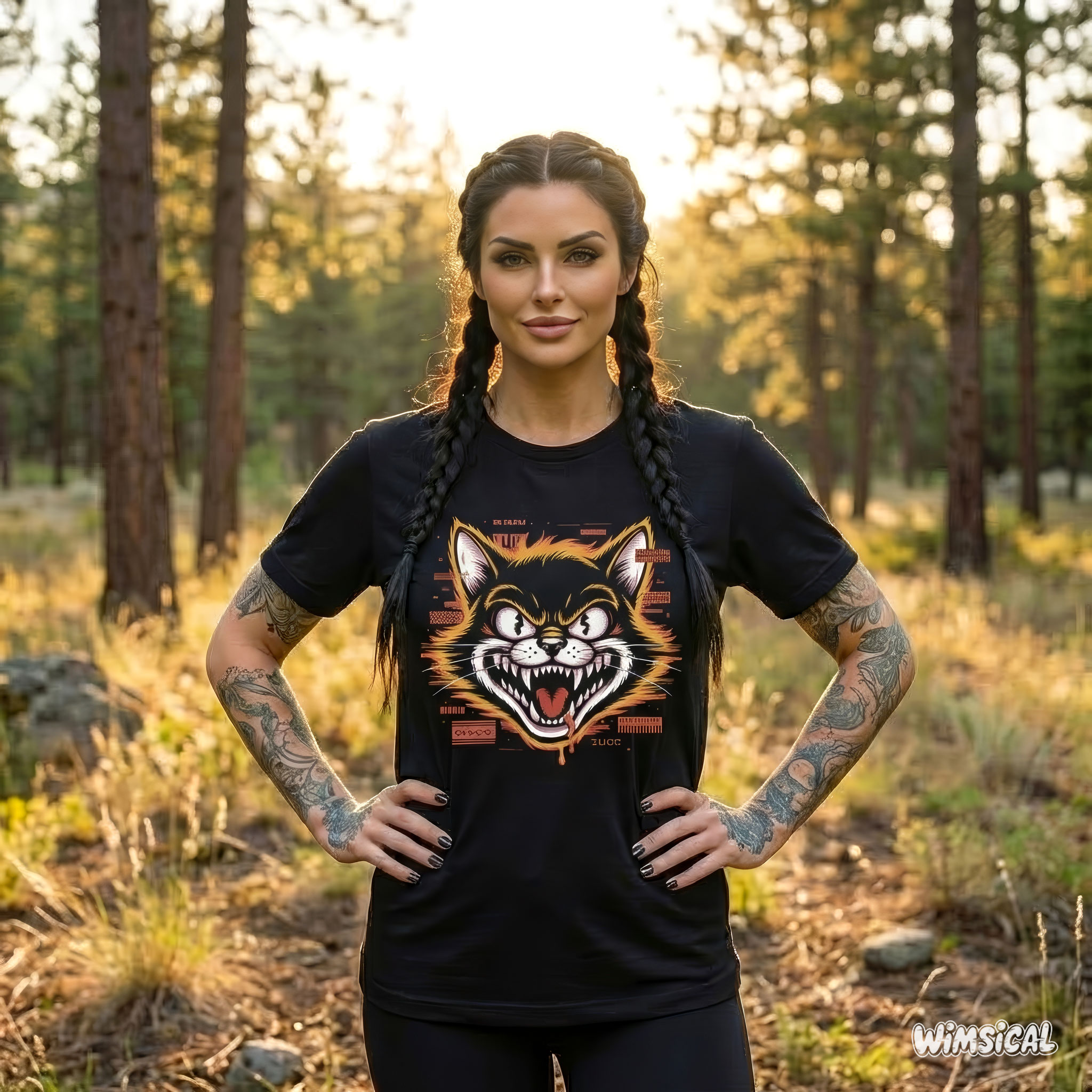 Glitchcore Cat Attack – Cyberpunk Psyop Kitty Unisex T-Shirt product thumbnail image Glitchcore Cat Attack – Cyberpunk Psyop Kitty Unisex T-Shirt product thumbnail image