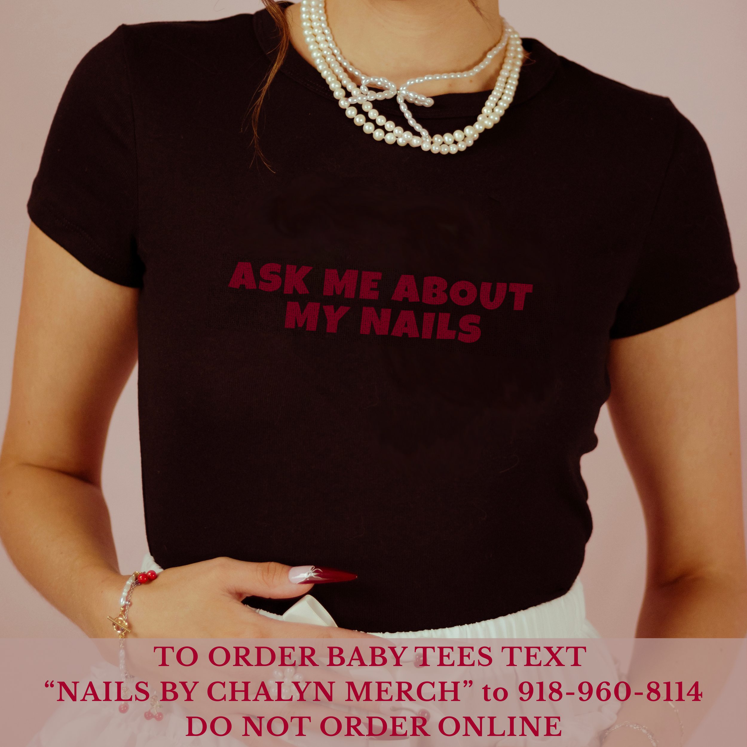 Ask Me about My Nails? Bella &amp; Canvas Baby Tee