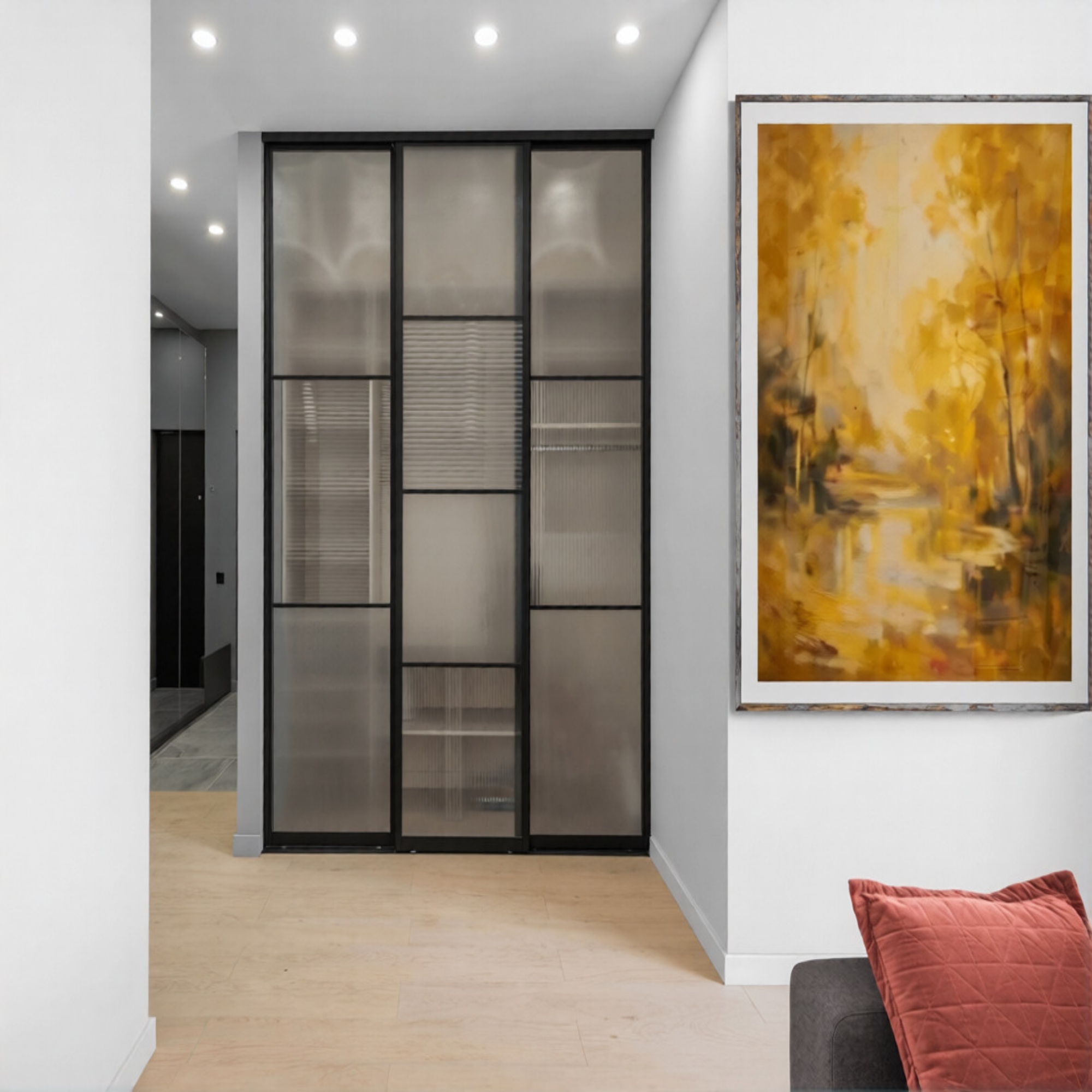 Golden Autumn Landscape Matte Canvas Print — Stretched Wall Art product thumbnail image