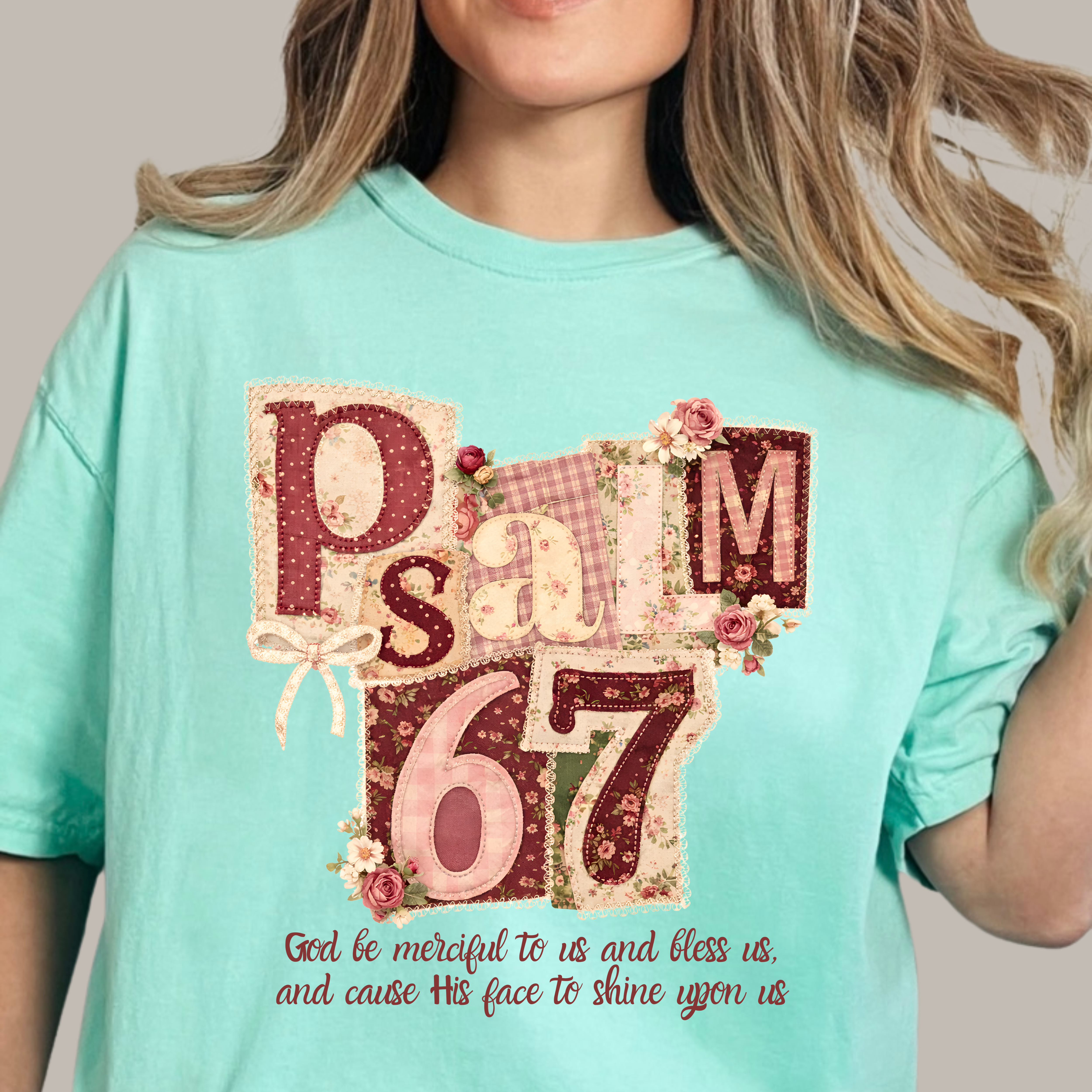 Psalm 67 Floral T‑Shirt  product thumbnail image