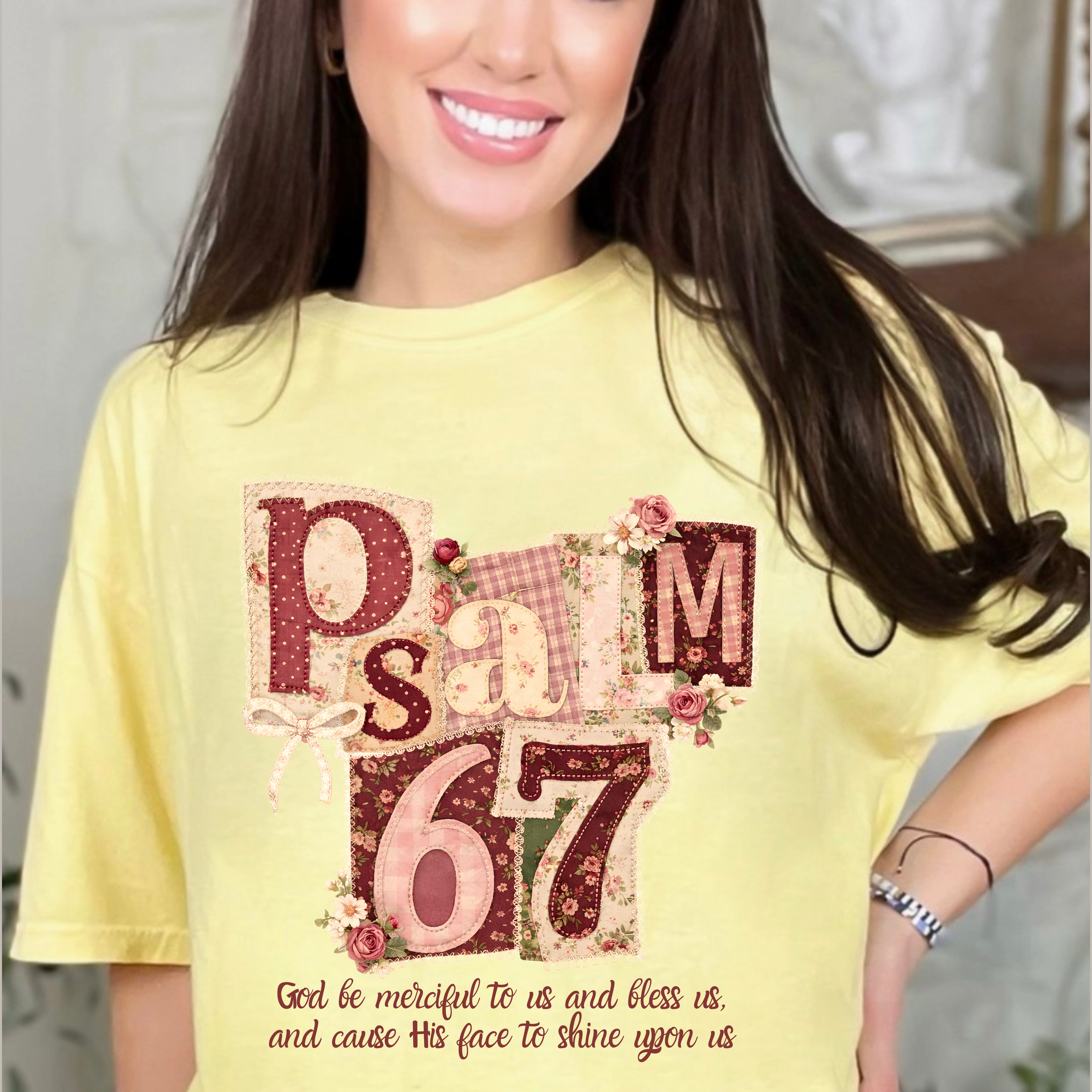 Psalm 67 Floral T‑Shirt  product thumbnail image