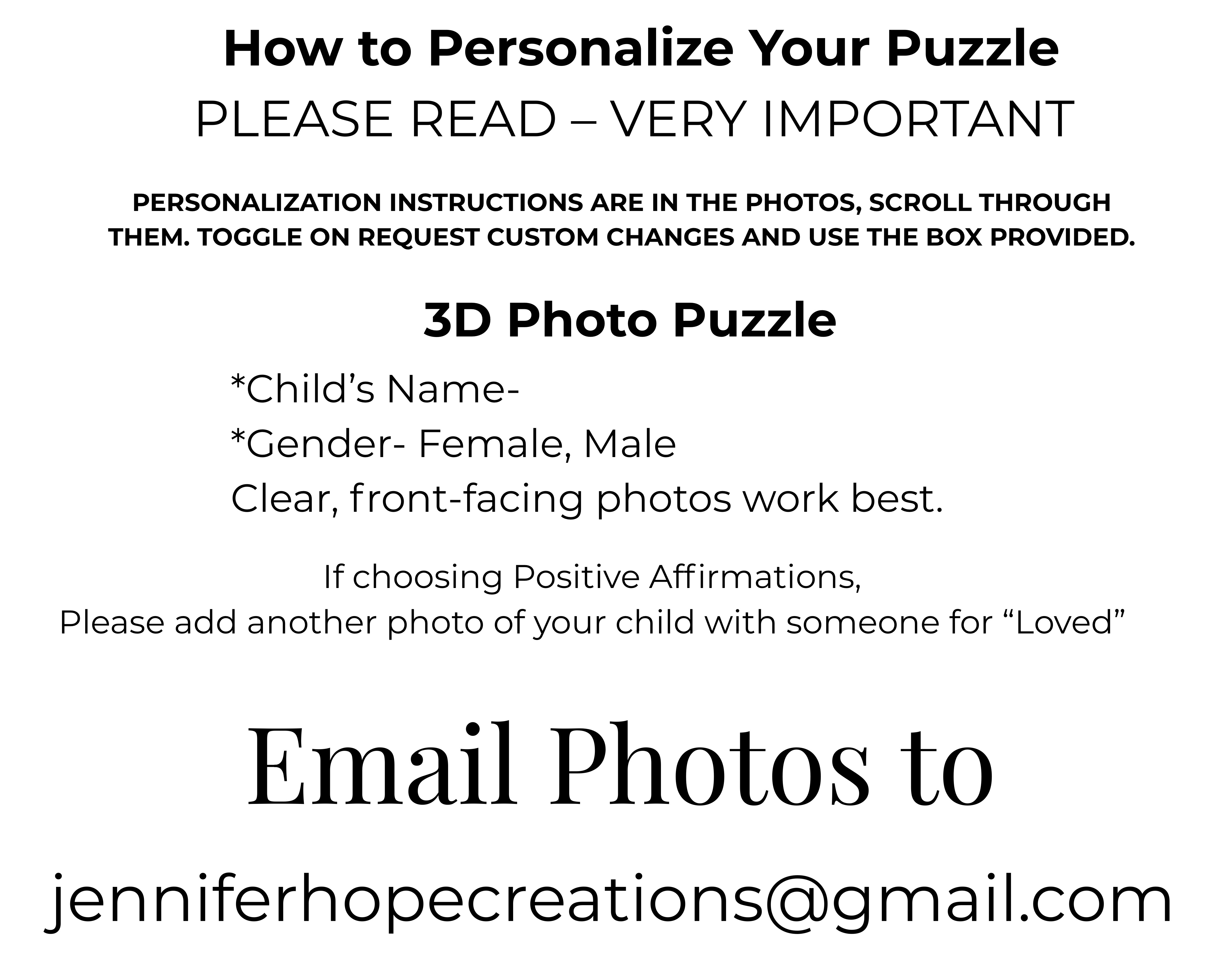 Remi is 3D Kids Puzzle, Personalized  Positive Affirmation Jigsaw Puzzle for Learning, Great Birthday &amp; Holiday Gift, Parents of Young Children product thumbnail image