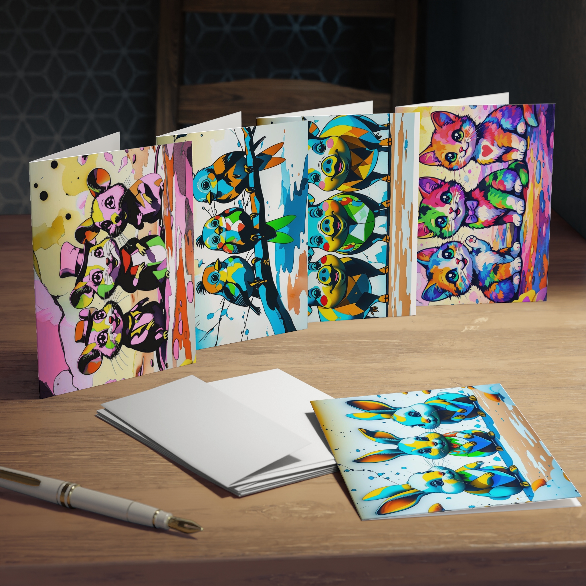 Cute Greeting Cards - 5-Pack Blank Note Cards product thumbnail image Cute Greeting Cards - 5-Pack Blank Note Cards product thumbnail image