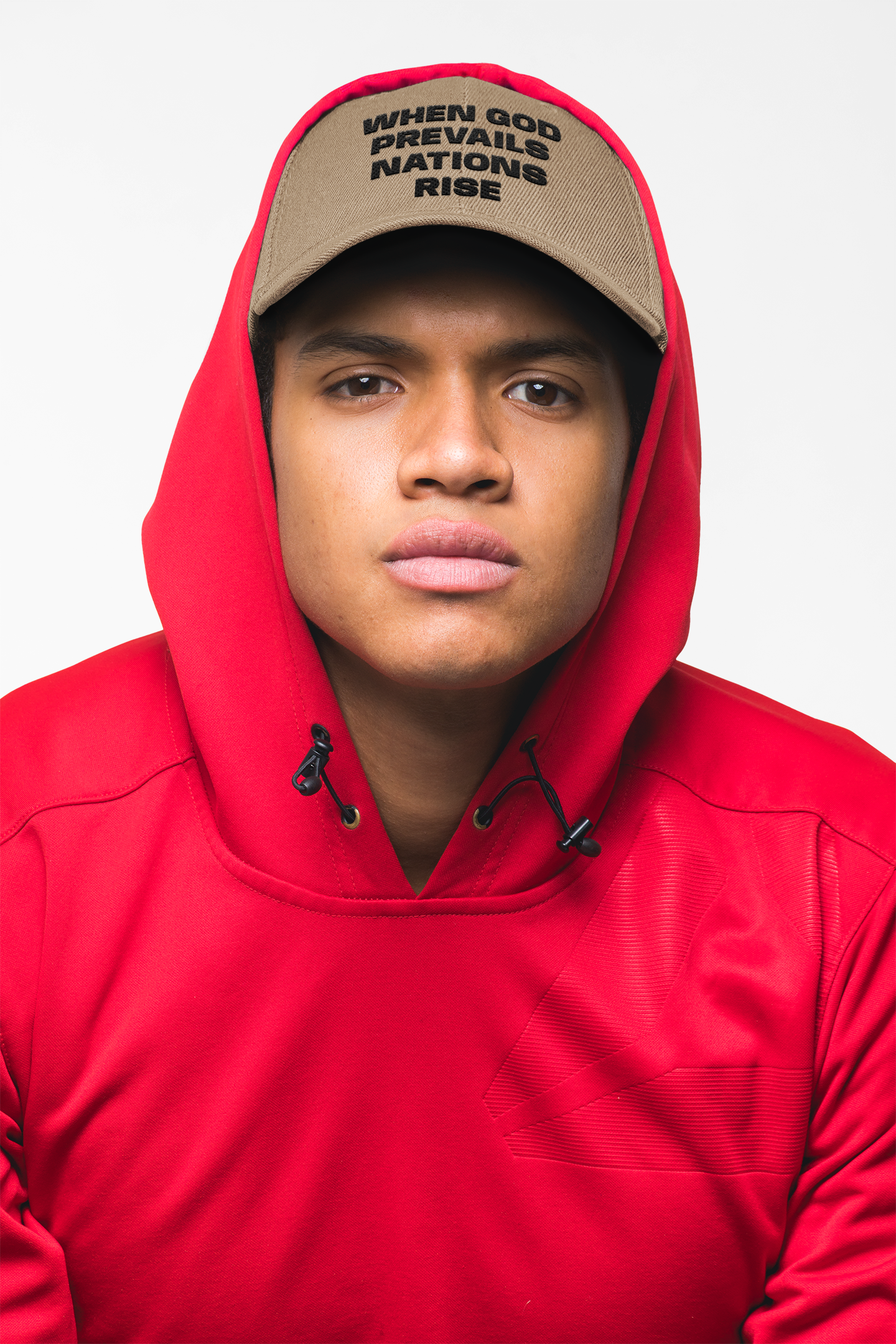WHEN GOD PREVAILS NATIONS RISE Unisex Dad Cap | Embroidered Faith Statement Hat | Low-Profile Cotton Cap | Color Options | LifeCoachDesigns.shop Exclusive product thumbnail image