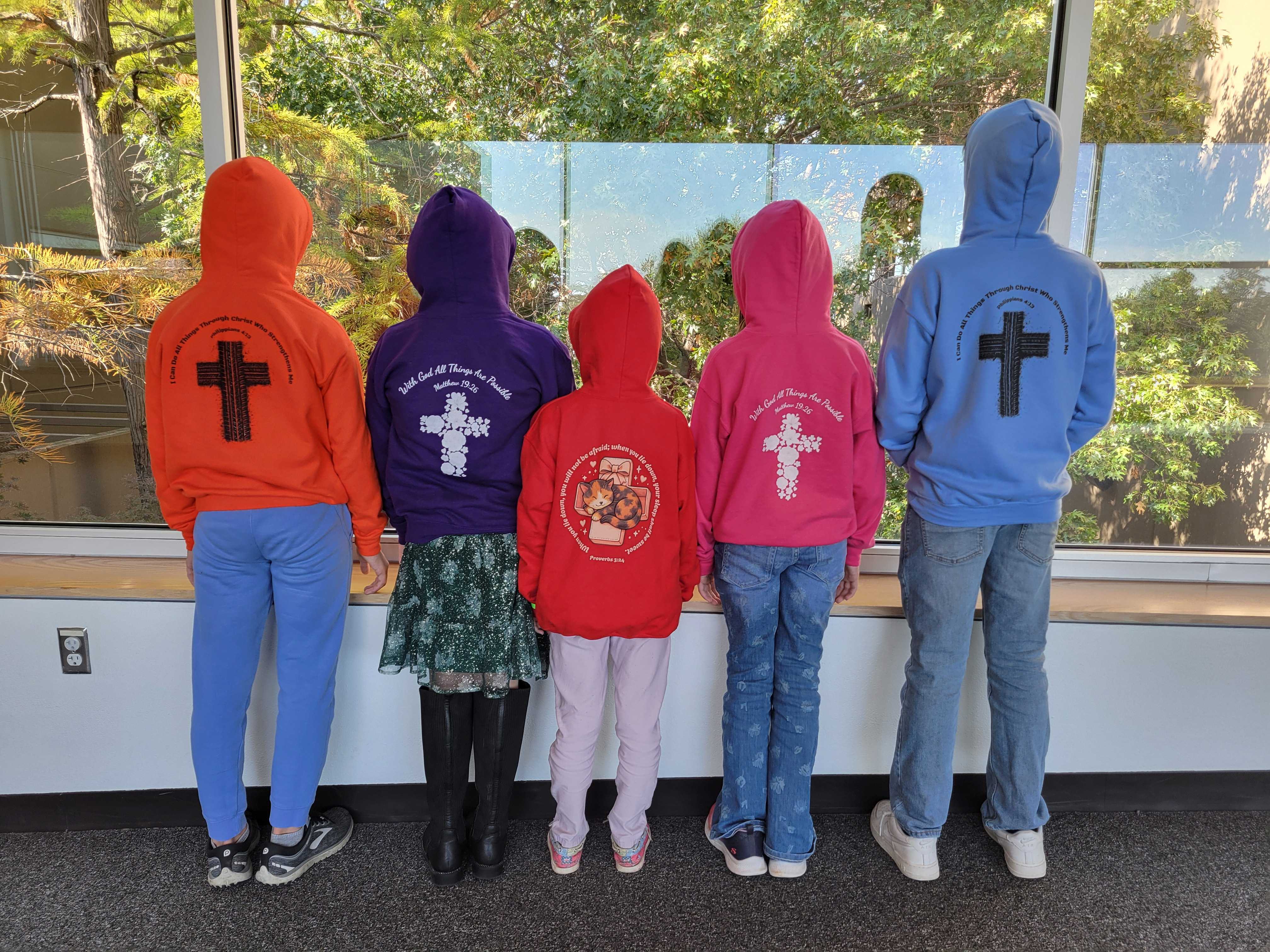 Proverbs 3:24 When You Lie Down you will not be afraid... Sleeping Cat Florida Faith Youth Hoodie product thumbnail image