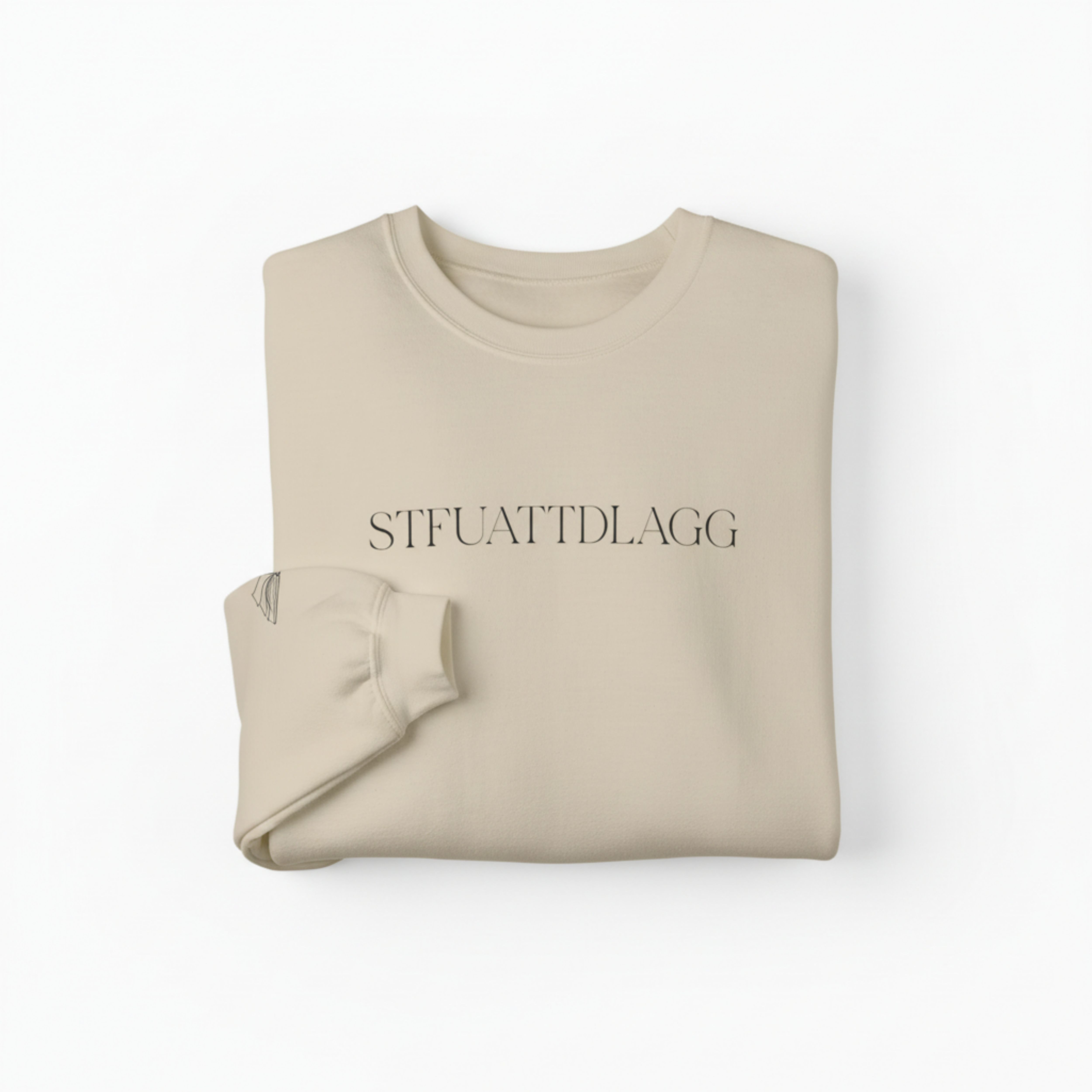 BookTok 'STFUATTDLAGG' Sweatshirt – Subtle Text Graphic, Modern Casual Sweater product thumbnail image BookTok 'STFUATTDLAGG' Sweatshirt – Subtle Text Graphic, Modern Casual Sweater product thumbnail image