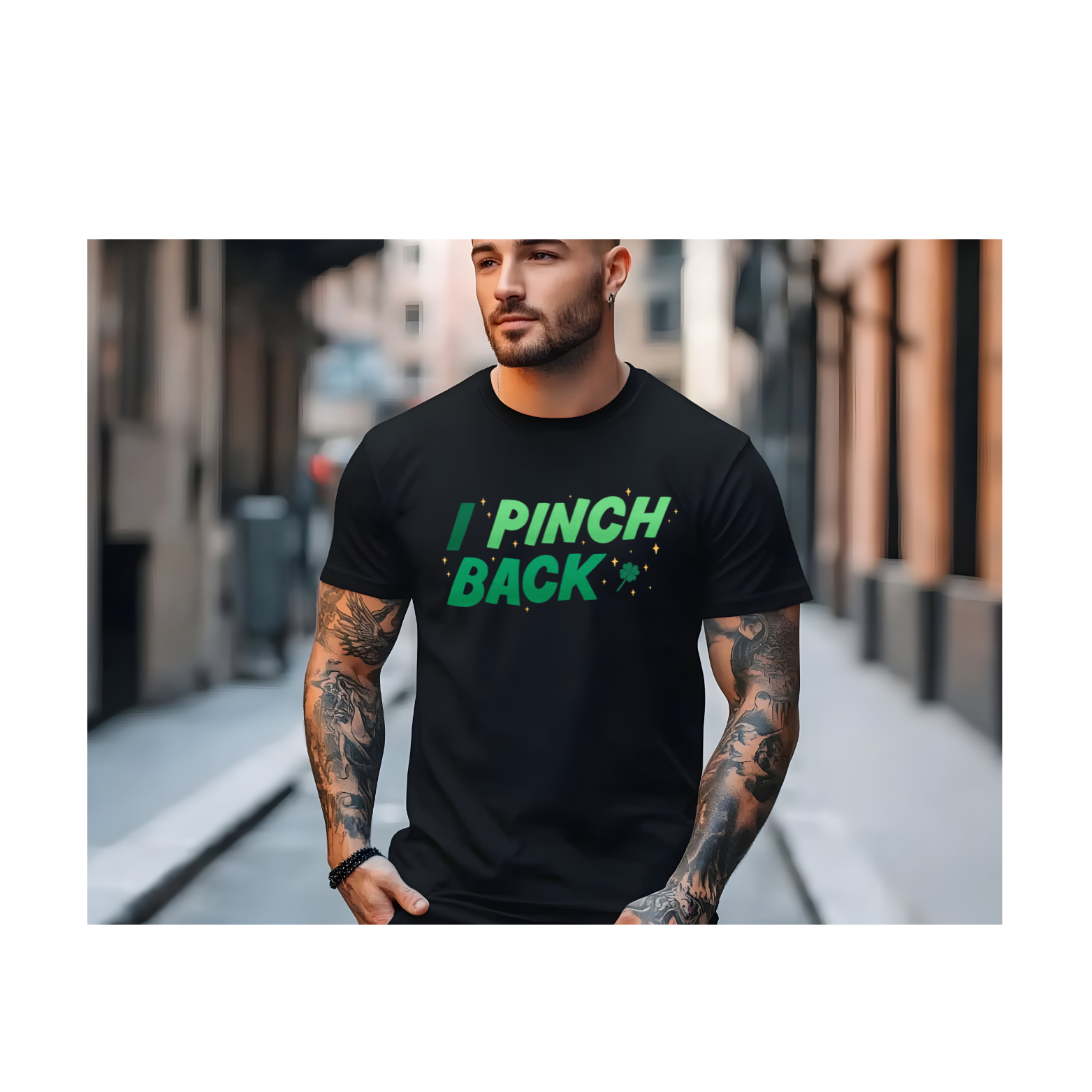 I Pinch Back T-Shirt — St. Patricks Day Funny Shamrock Tee product thumbnail image