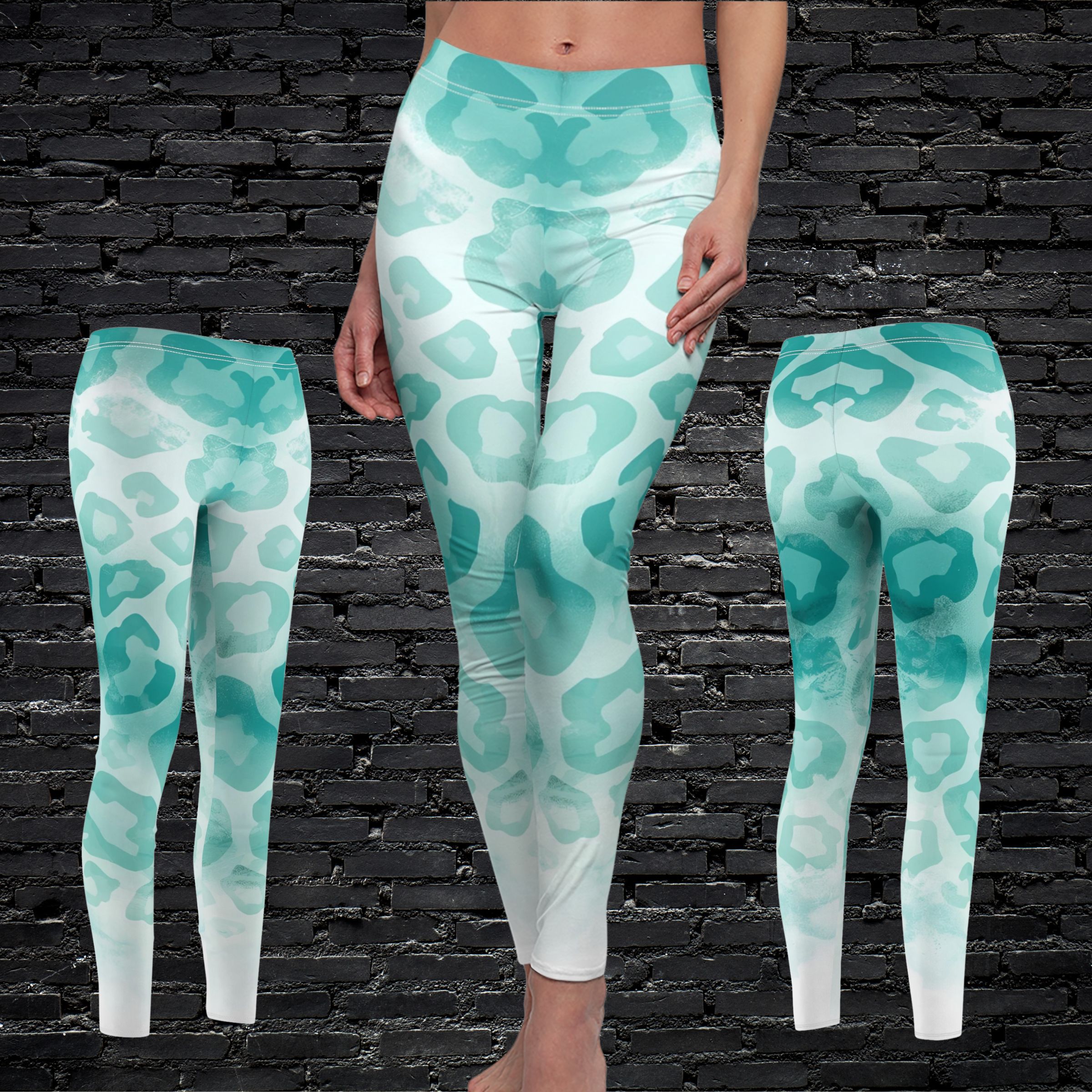 Women's Cut &amp; Sew Casual Leggings (AOP) Wild Ocean Vibes