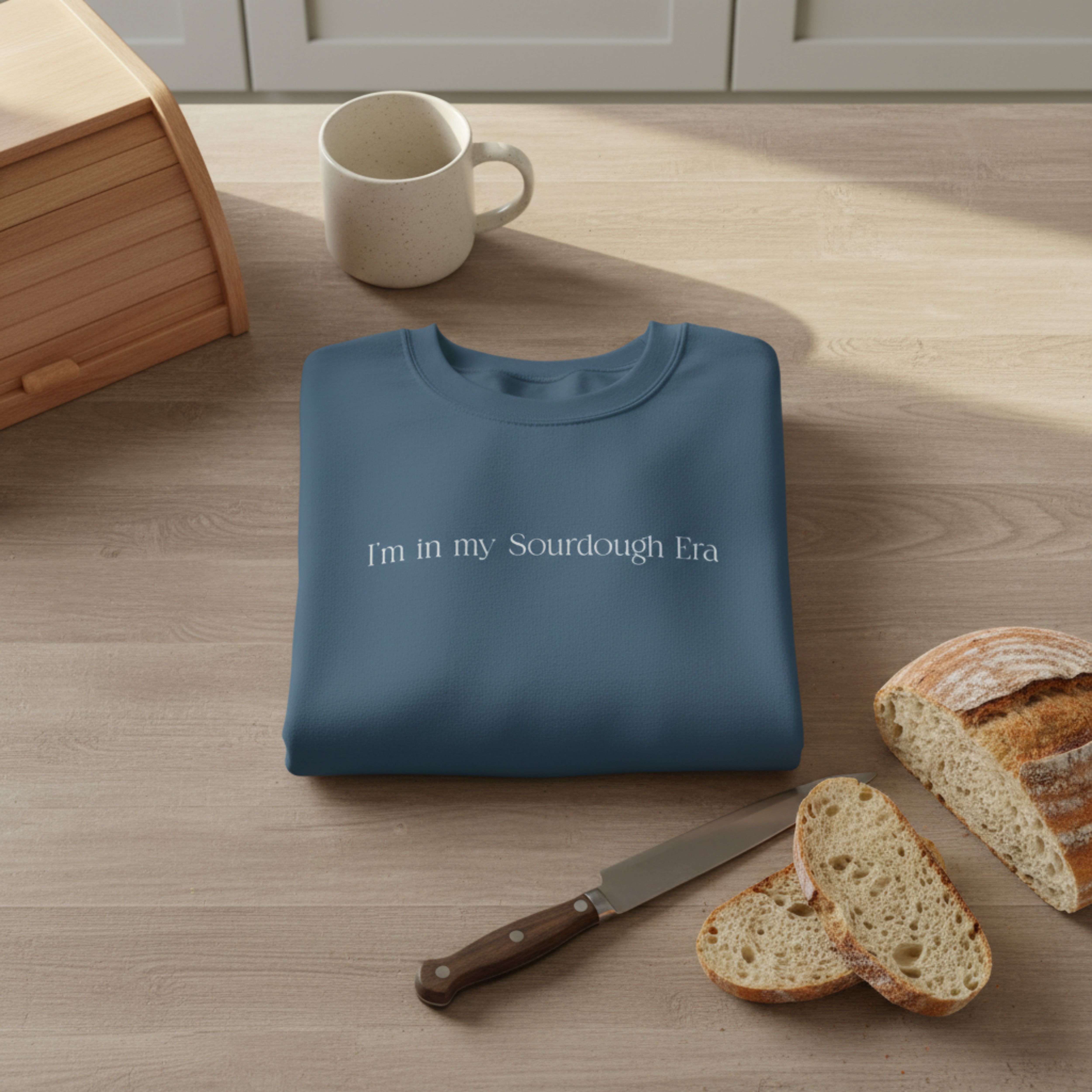 Sourdough Era Sweatshirt — Minimal Bakery Vibe Crewneck product thumbnail image