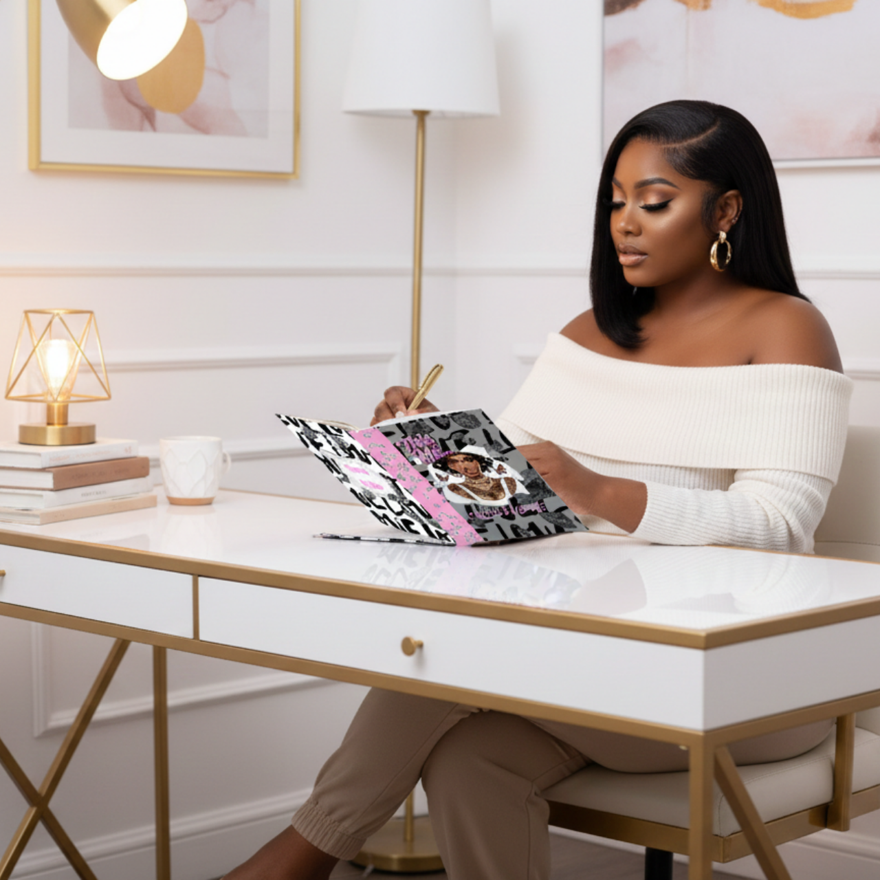 "This Is Me: Choosing Me" Empowerment Notebook (Secure in My Skin, Feminine Self-Love Design) Hardcover Journal product thumbnail image "This Is Me: Choosing Me" Empowerment Notebook (Secure in My Skin, Feminine Self-Love Design) Hardcover Journal product thumbnail image