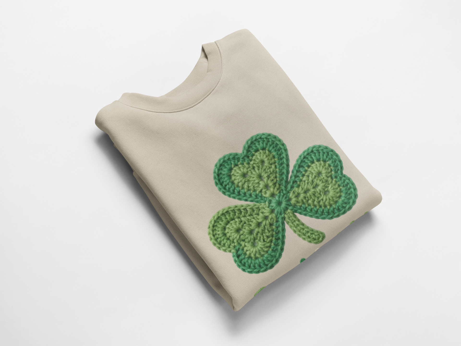 Rockn' My Shammy Vintage Crochet St. Patrick's Sweatshirt product thumbnail image Rockn' My Shammy Vintage Crochet St. Patrick's Sweatshirt product thumbnail image