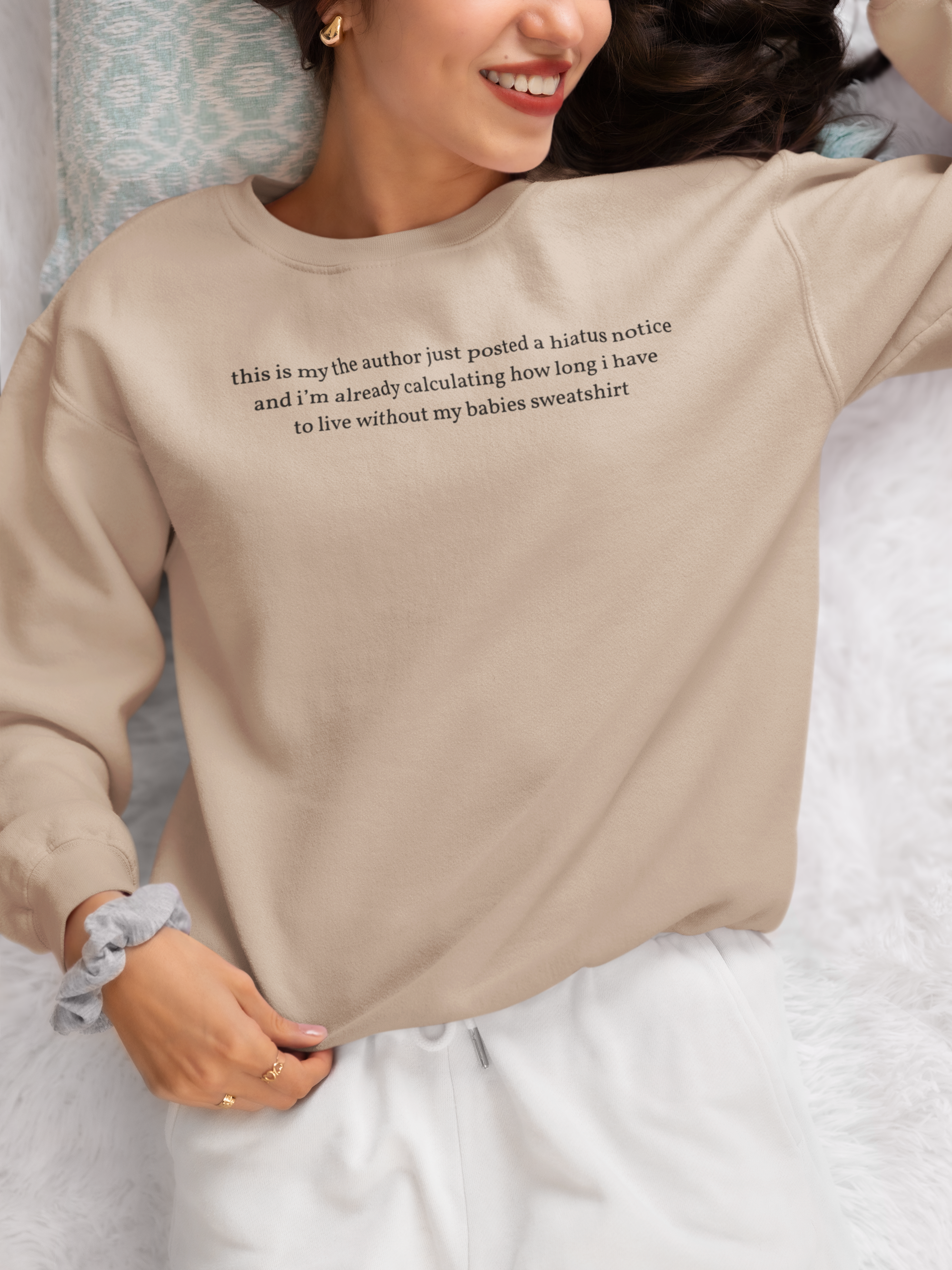 This is My Hiatus Notice Sweatshirt | Embroidered | BL Yaoi Manga Manhwa Fandom Merch product thumbnail image