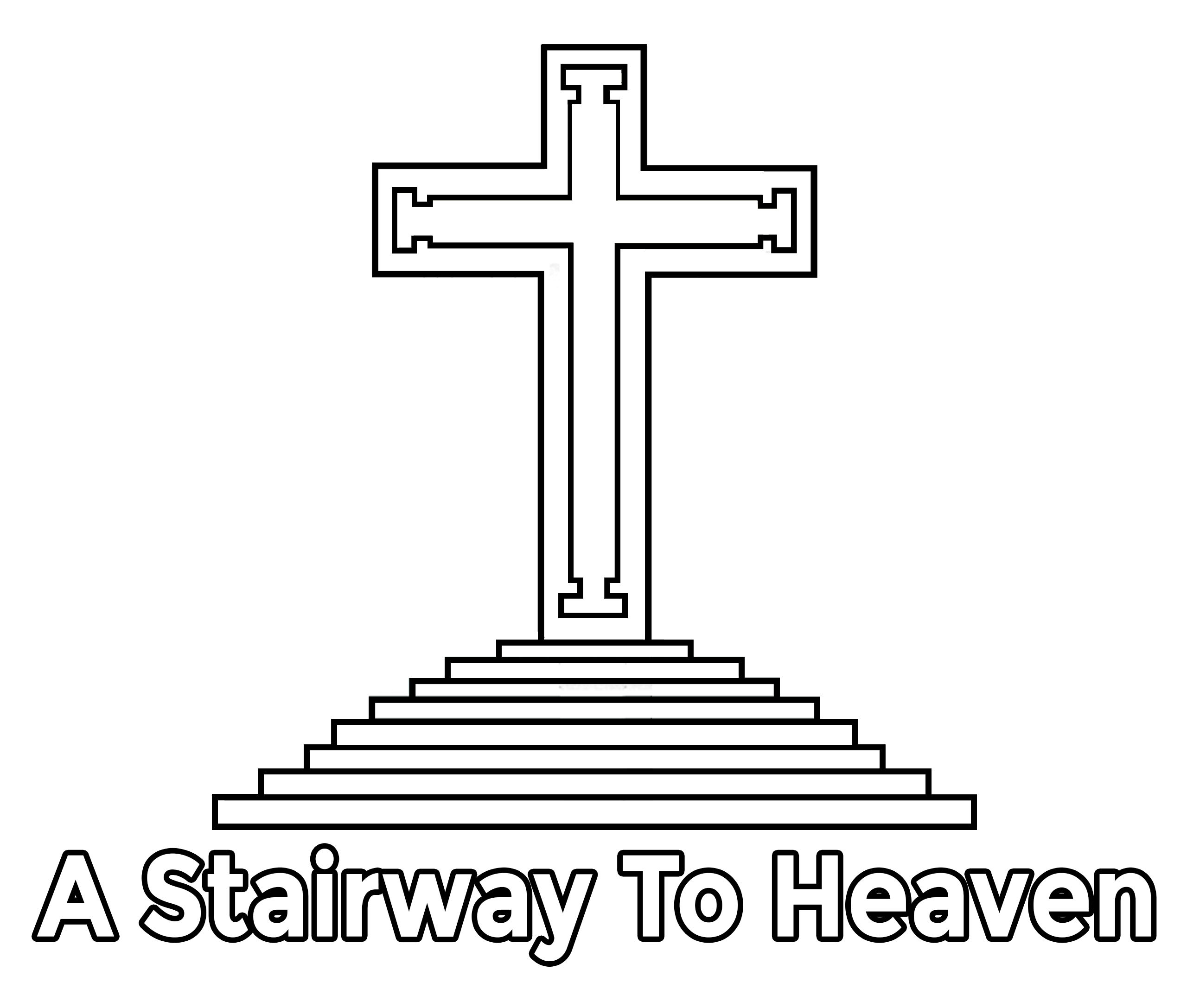A Stairway To Heaven - Christian Dad Cap - "A Stairway To Heaven.org" Cross Embroidered Baseball Hat product thumbnail image