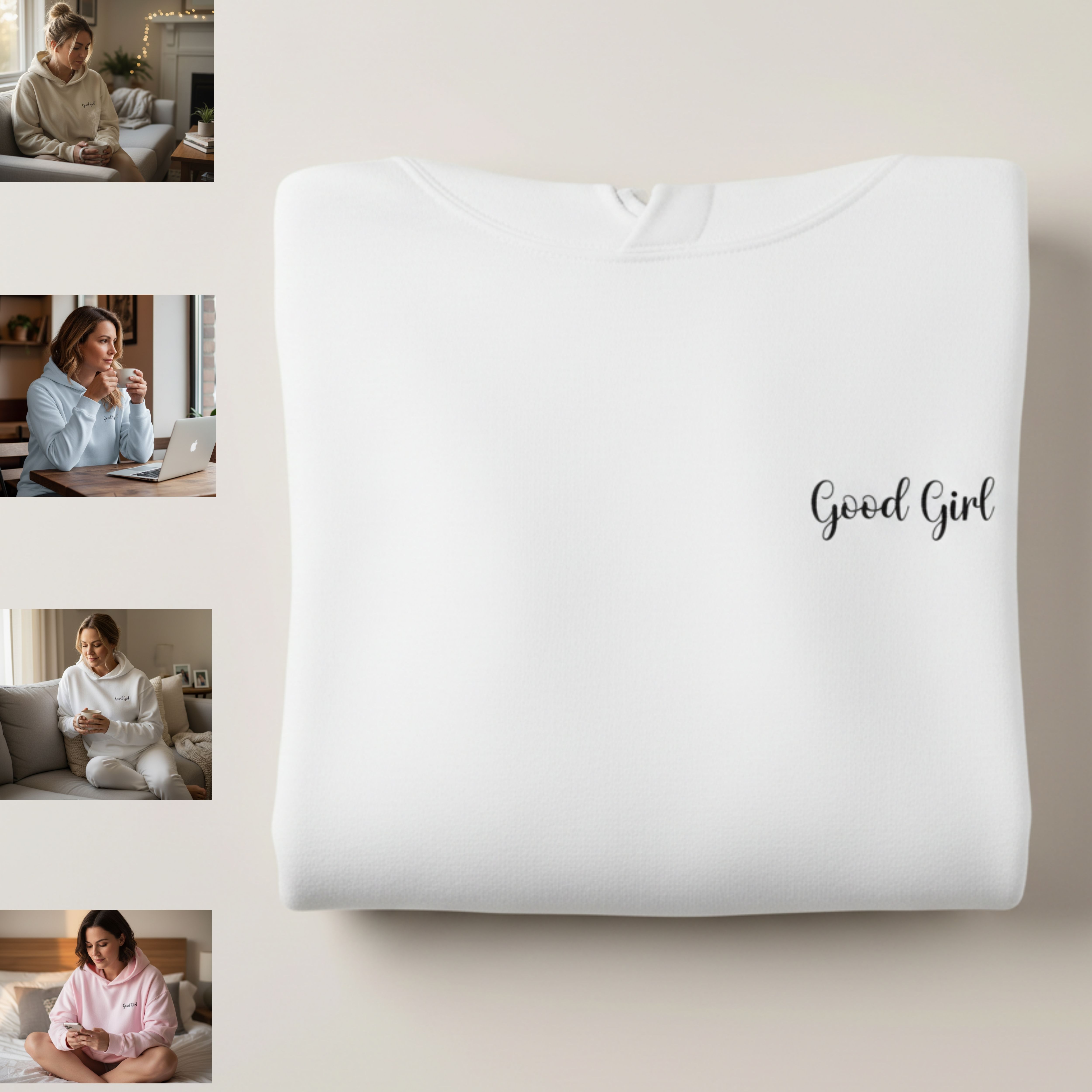 Good Girl Hoodie - Cozy Casual Hoodie product thumbnail image Good Girl Hoodie - Cozy Casual Hoodie product thumbnail image
